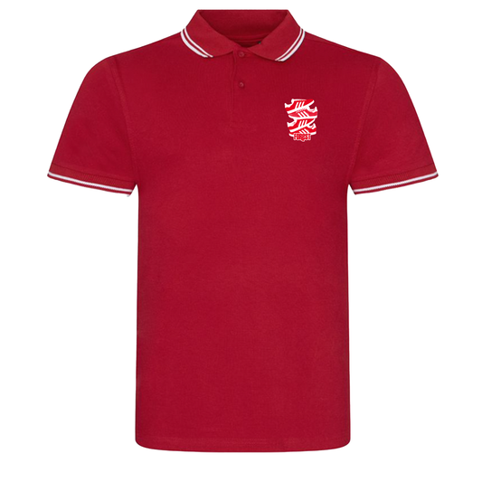 Unisex Tipped Polo Shirt - Gazelle by Nottingham Reds