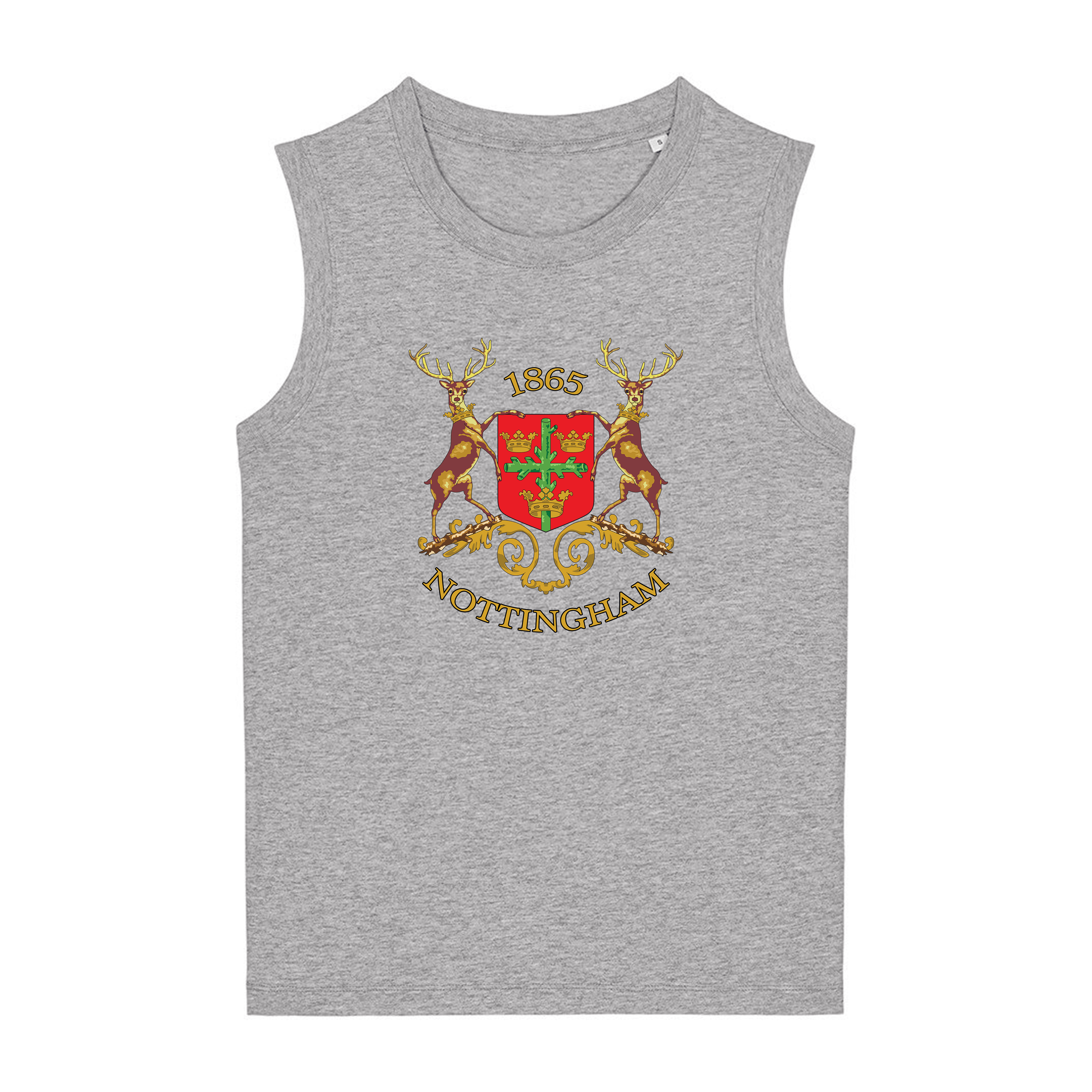 Women's High Cut Vest - Old Skool Nottingham Reds