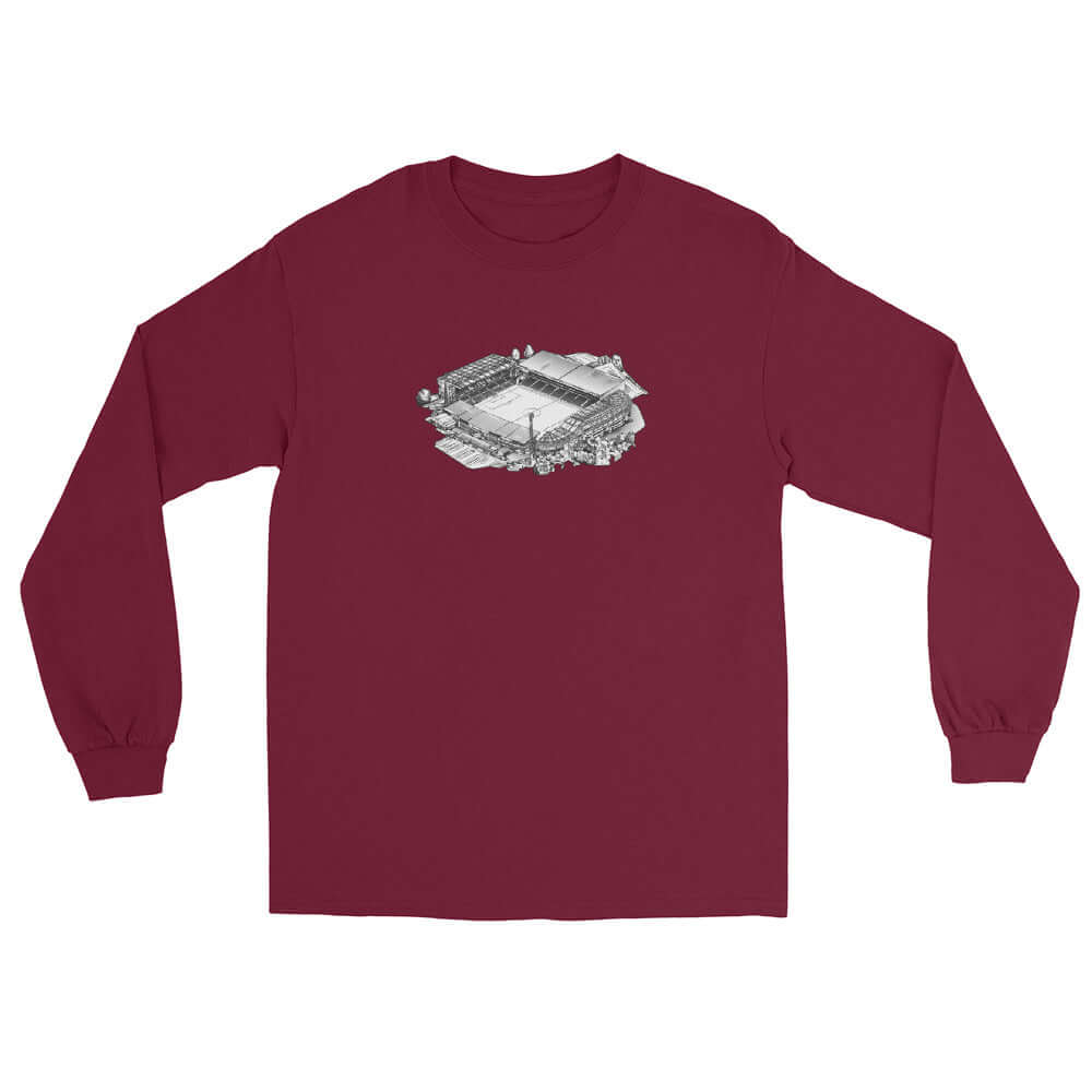 Unisex Long Sleeve T-Shirt - City Ground by Nottingham Reds