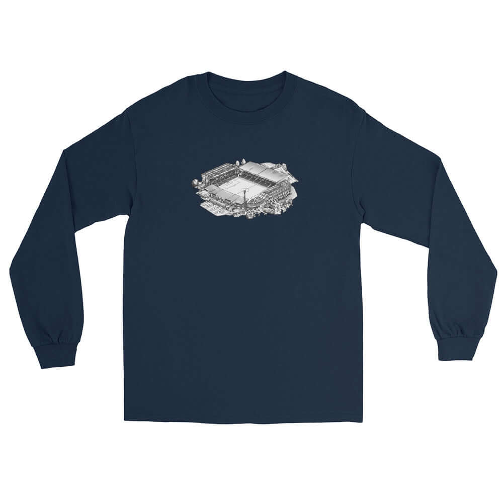 Unisex Long Sleeve T-Shirt - City Ground by Nottingham Reds