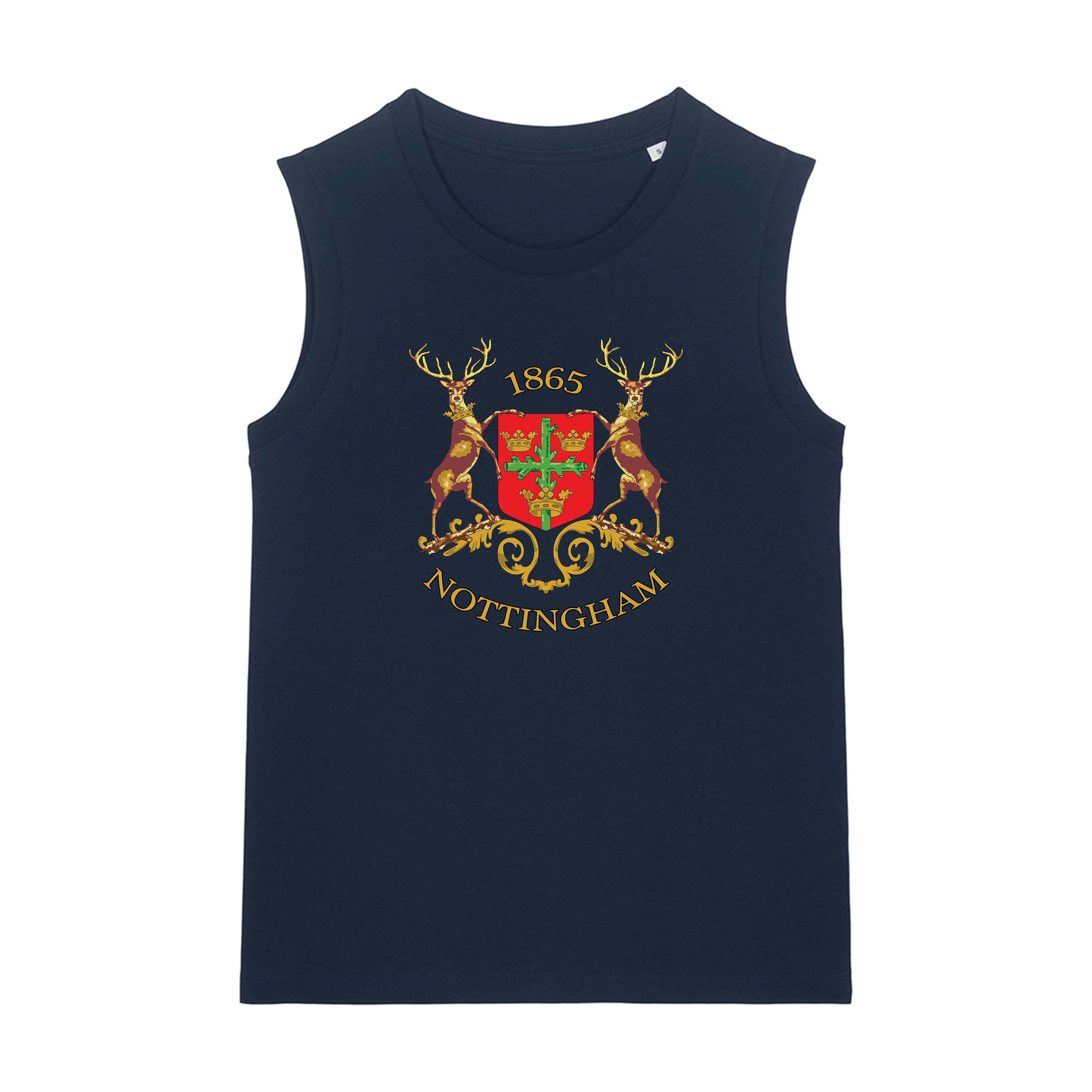 Women's High Cut Vest - Old Skool Nottingham Reds