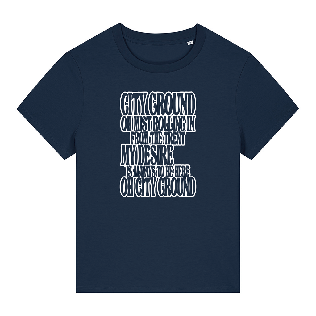 Women's Short Sleeve Fitted T-Shirt - Mist by Nottingham Reds