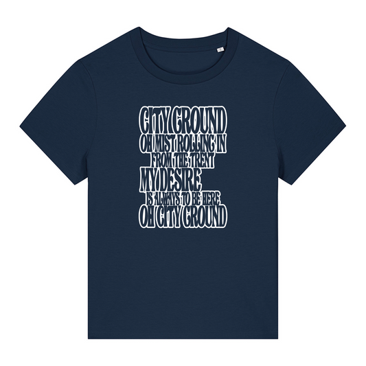 Women's Short Sleeve Fitted T-Shirt - Mist by Nottingham Reds