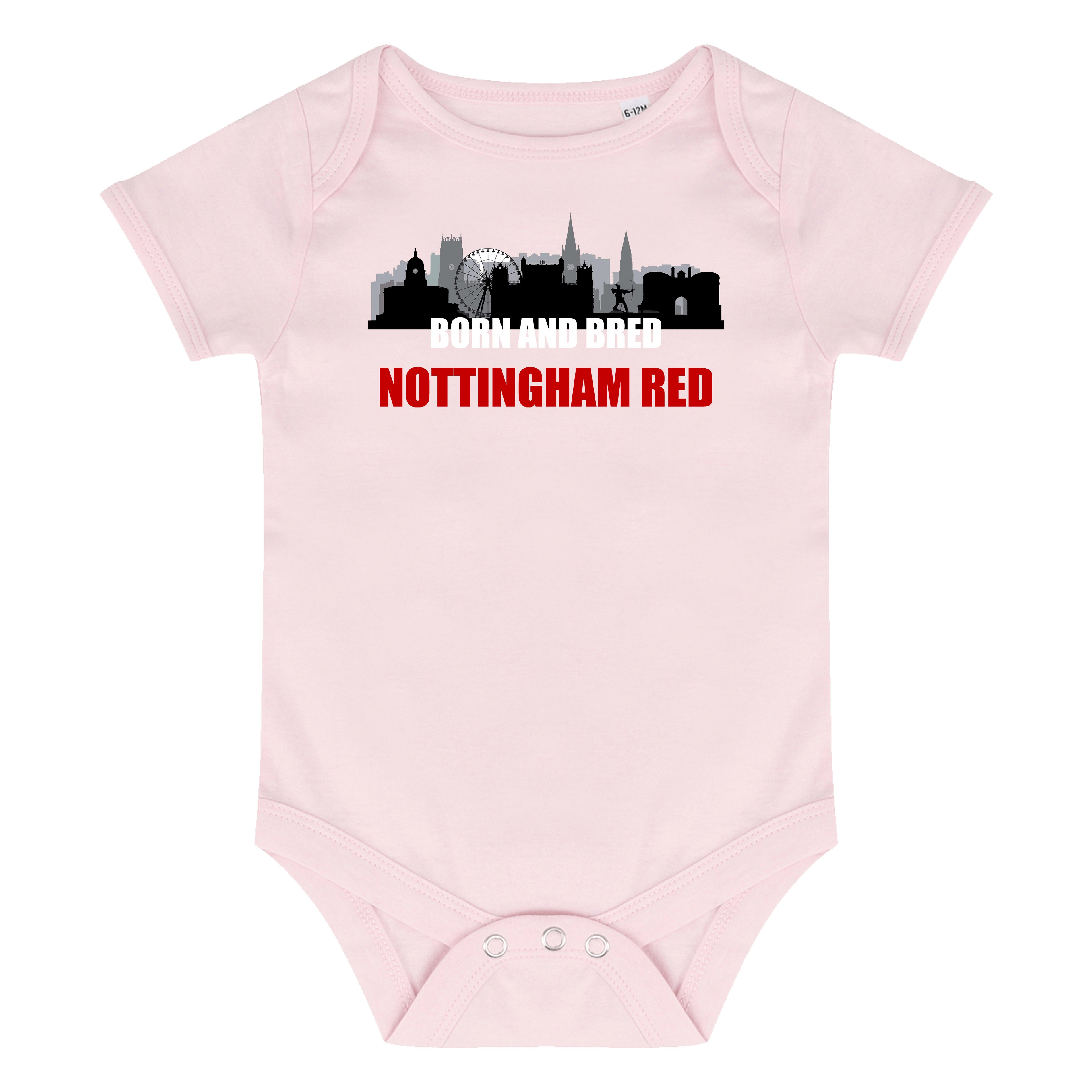 Baby Bodysuit - Born and Bred by Nottingham Reds