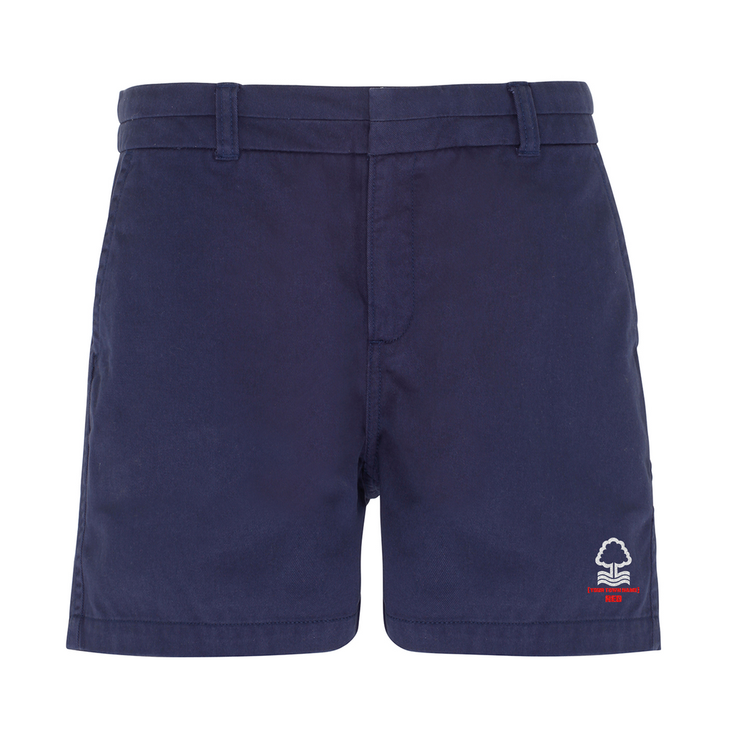 Women's Chino Shorts - Your Town Red by Nottingham Reds