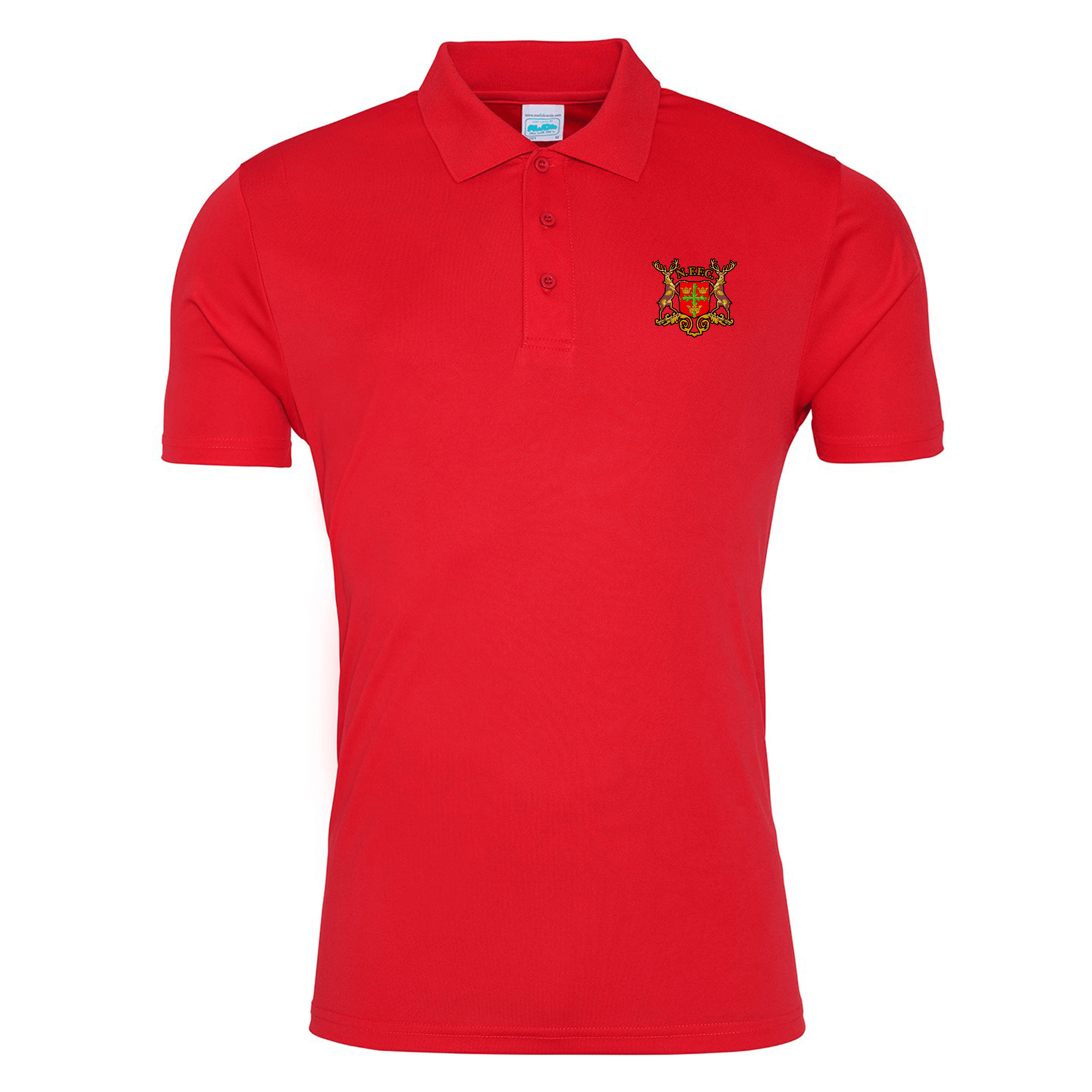 Unisex Polyester Polo Shirt - Old Skool by Nottingham Reds