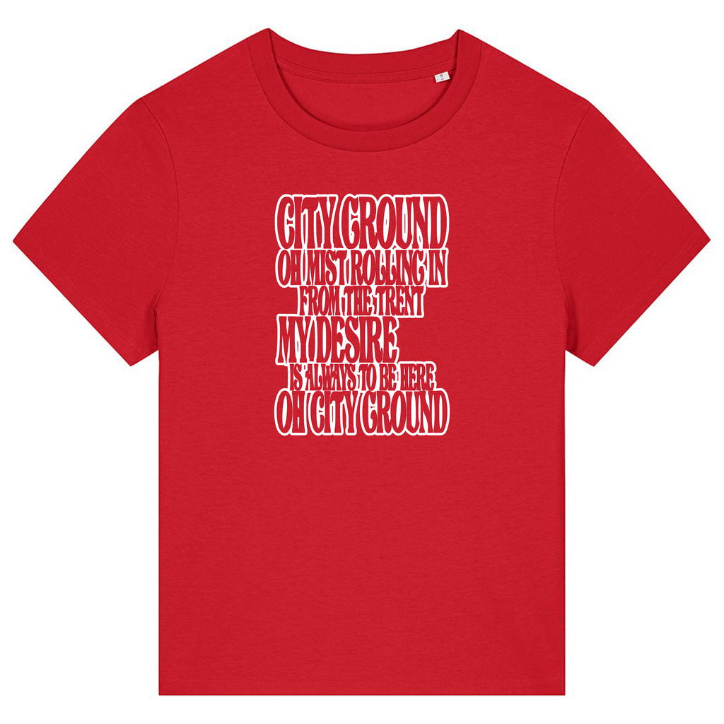 Women's Short Sleeve Fitted T-Shirt - Mist by Nottingham Reds
