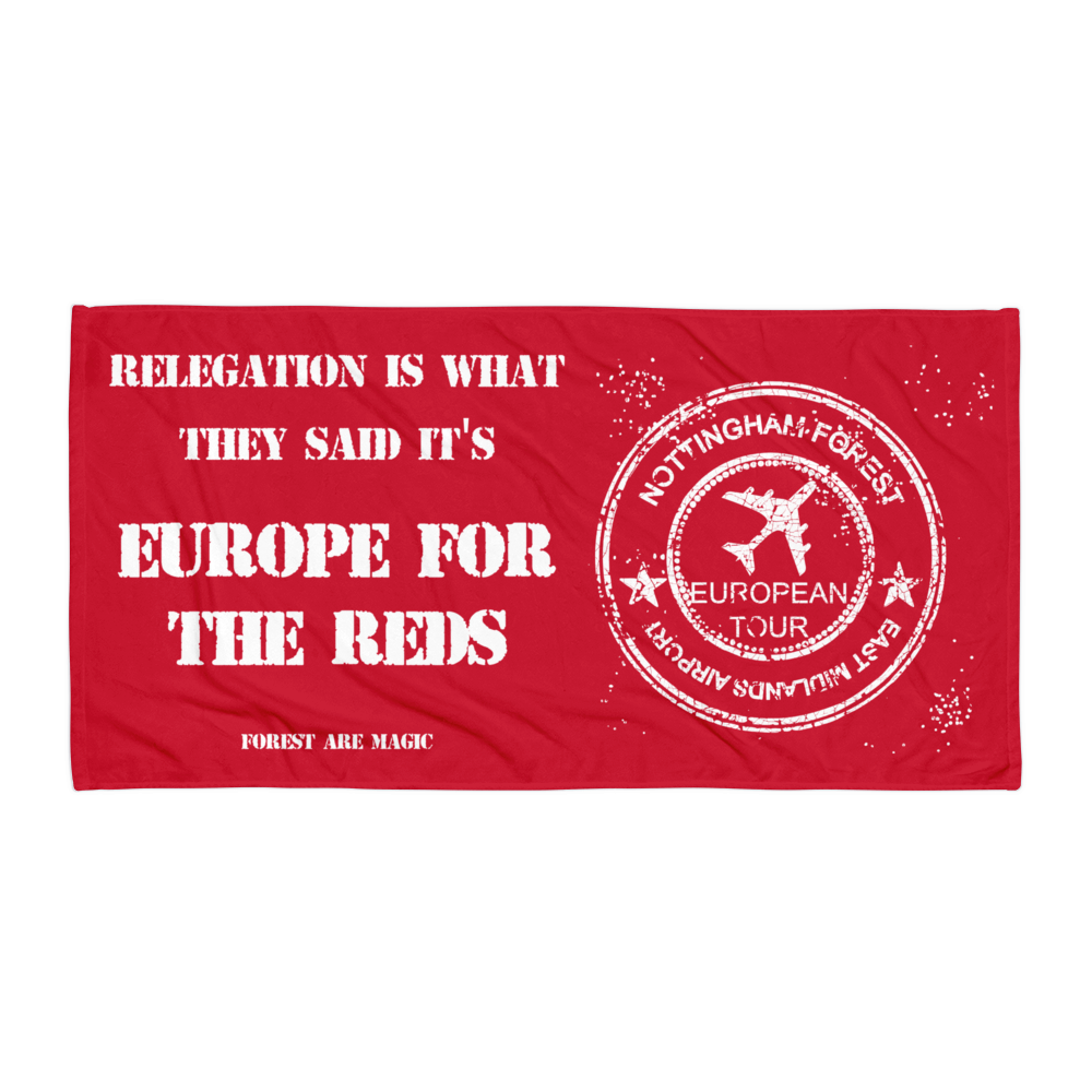 Beach Towel - Waka Waka Europe by Nottingham Reds