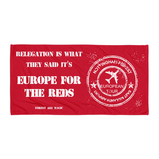 Beach Towel - Waka Waka Europe by Nottingham Reds