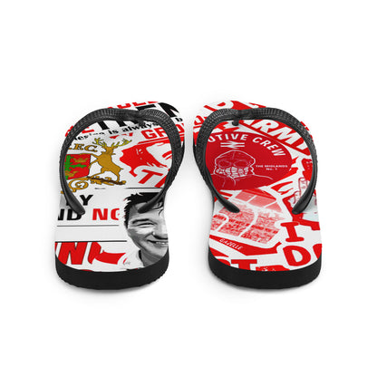 Flip Flops - Sticker Bomb by Nottingham Reds