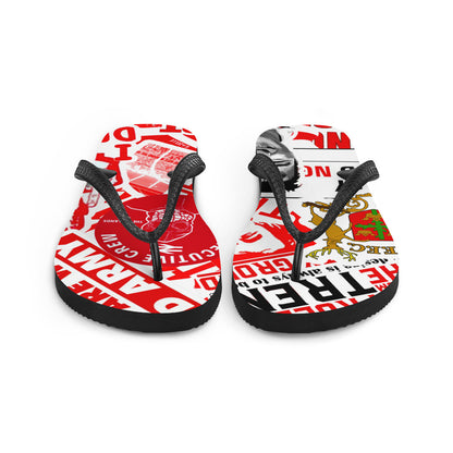 Flip Flops - Sticker Bomb by Nottingham Reds