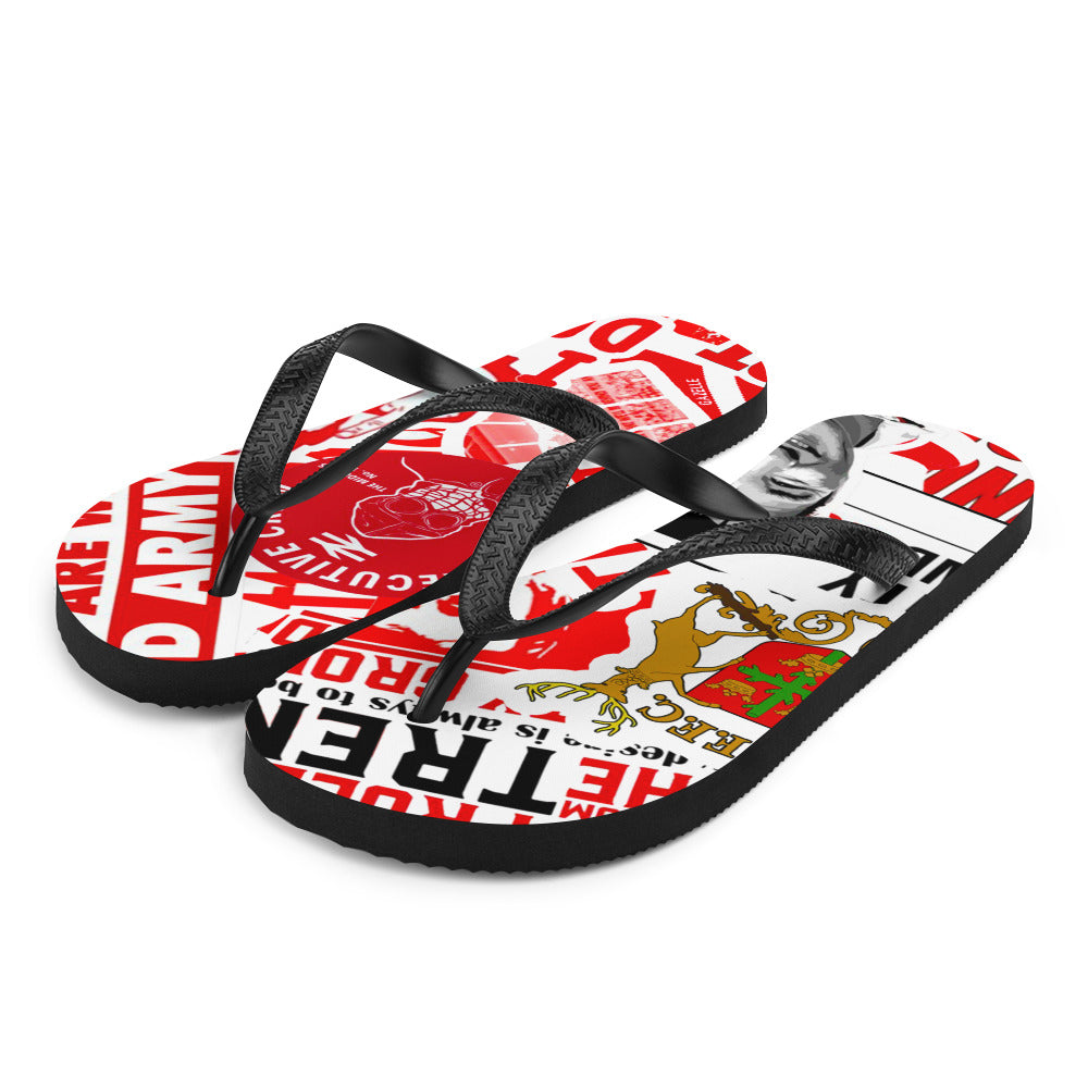 Flip Flops - Sticker Bomb by Nottingham Reds