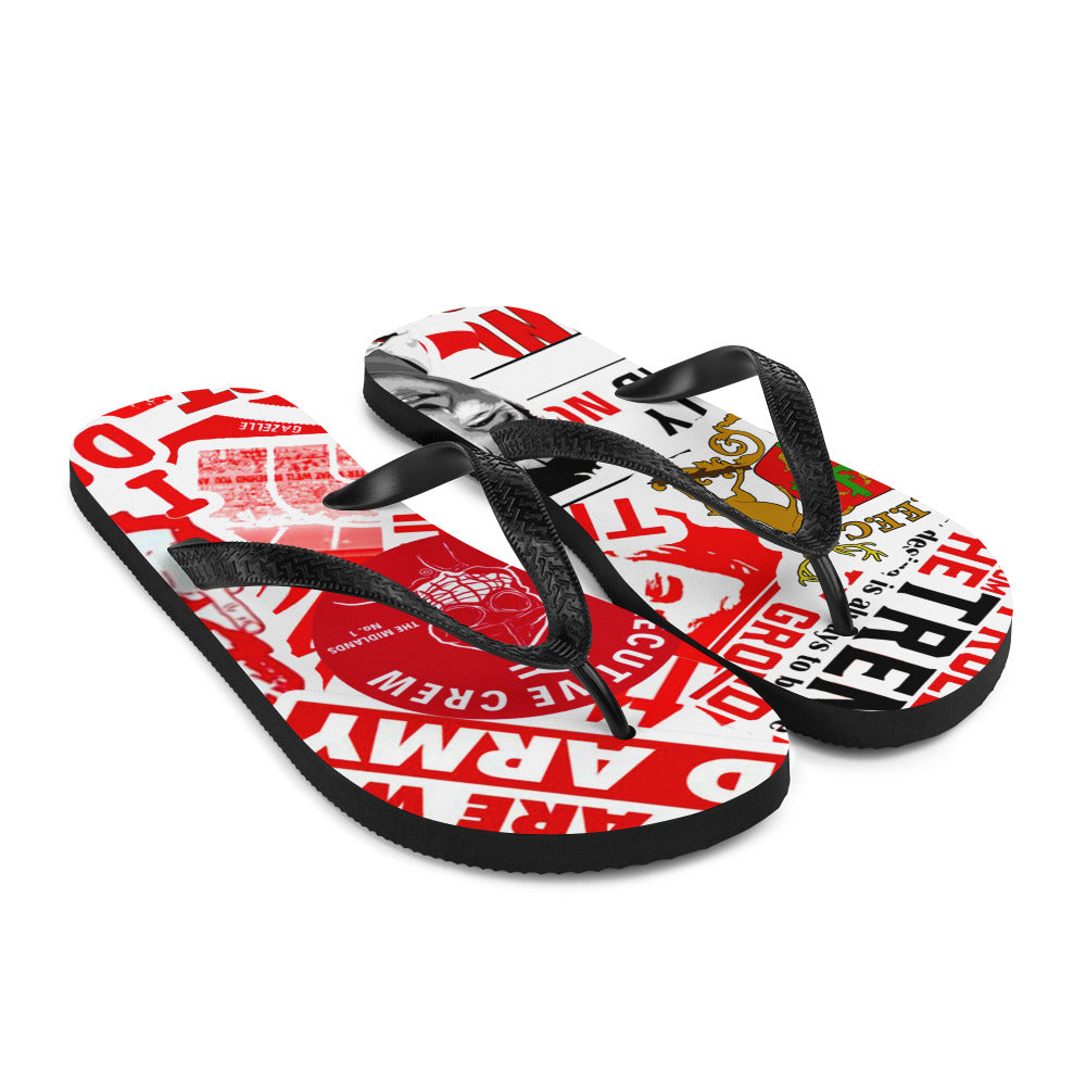 Flip Flops - Sticker Bomb by Nottingham Reds