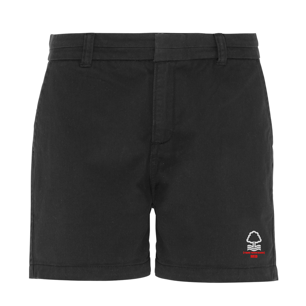 Women's Chino Shorts - Your Town Red by Nottingham Reds