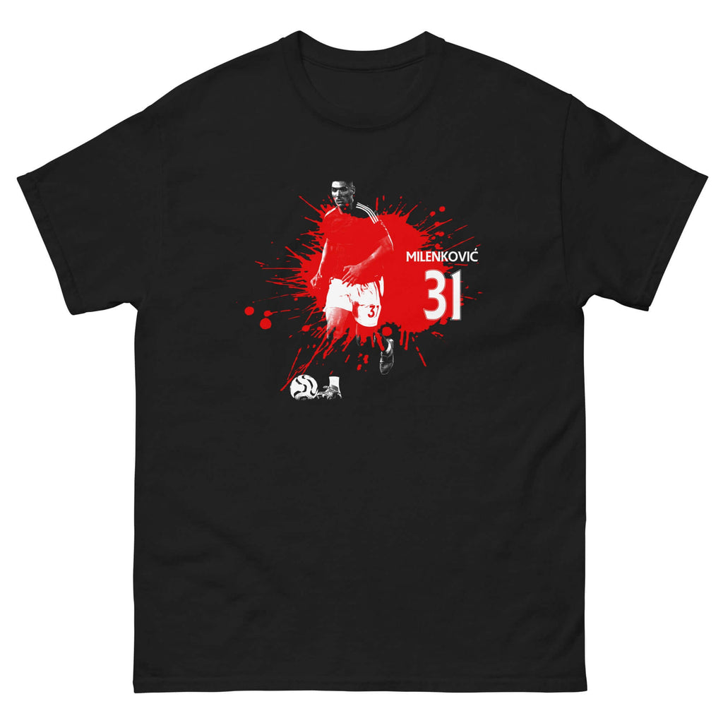 Unisex Short Sleeve T-Shirt - Milenkovic Player Splash by Nottingham Reds