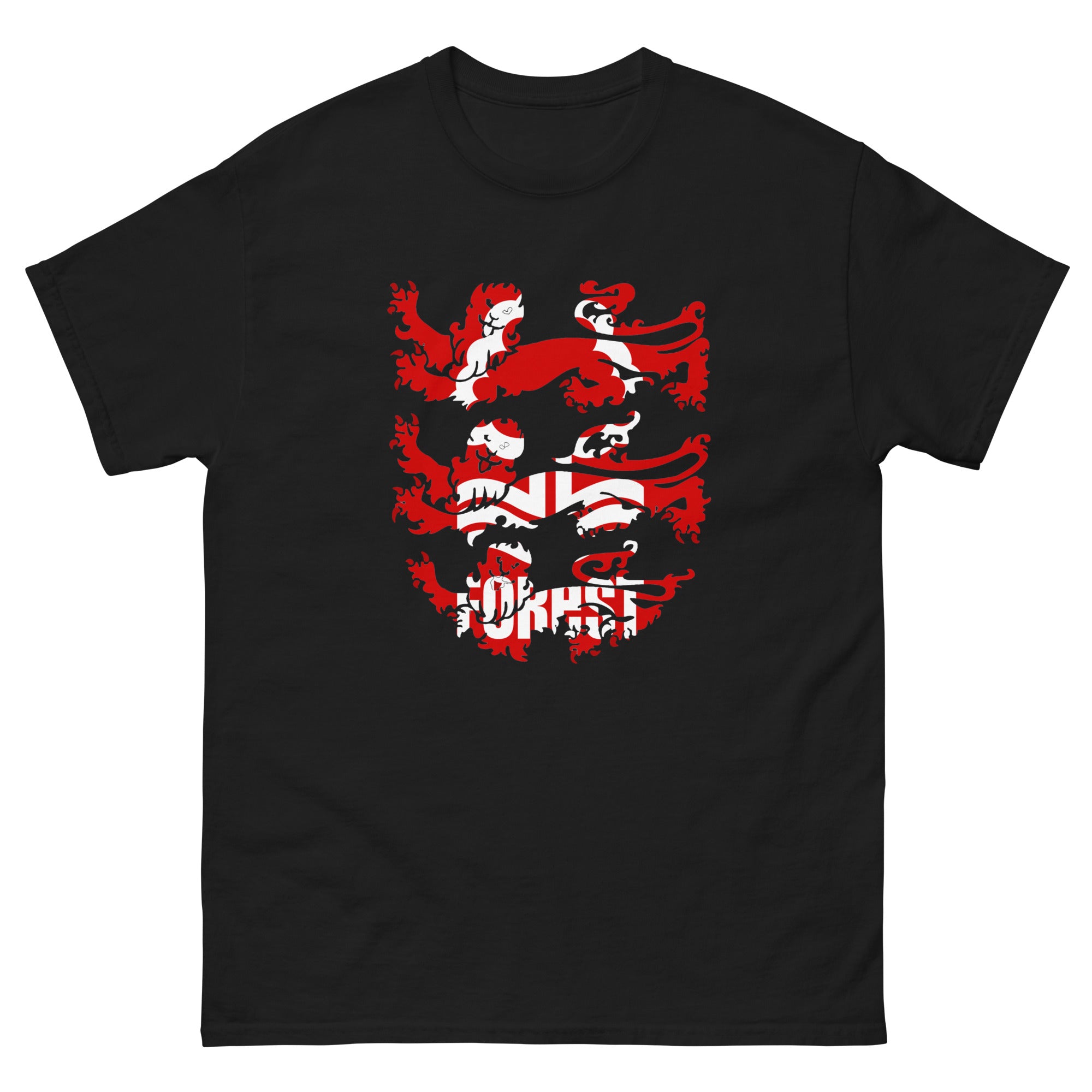 Unisex Youth Short Sleeve T-Shirt - 3 Lions by Nottingham Reds