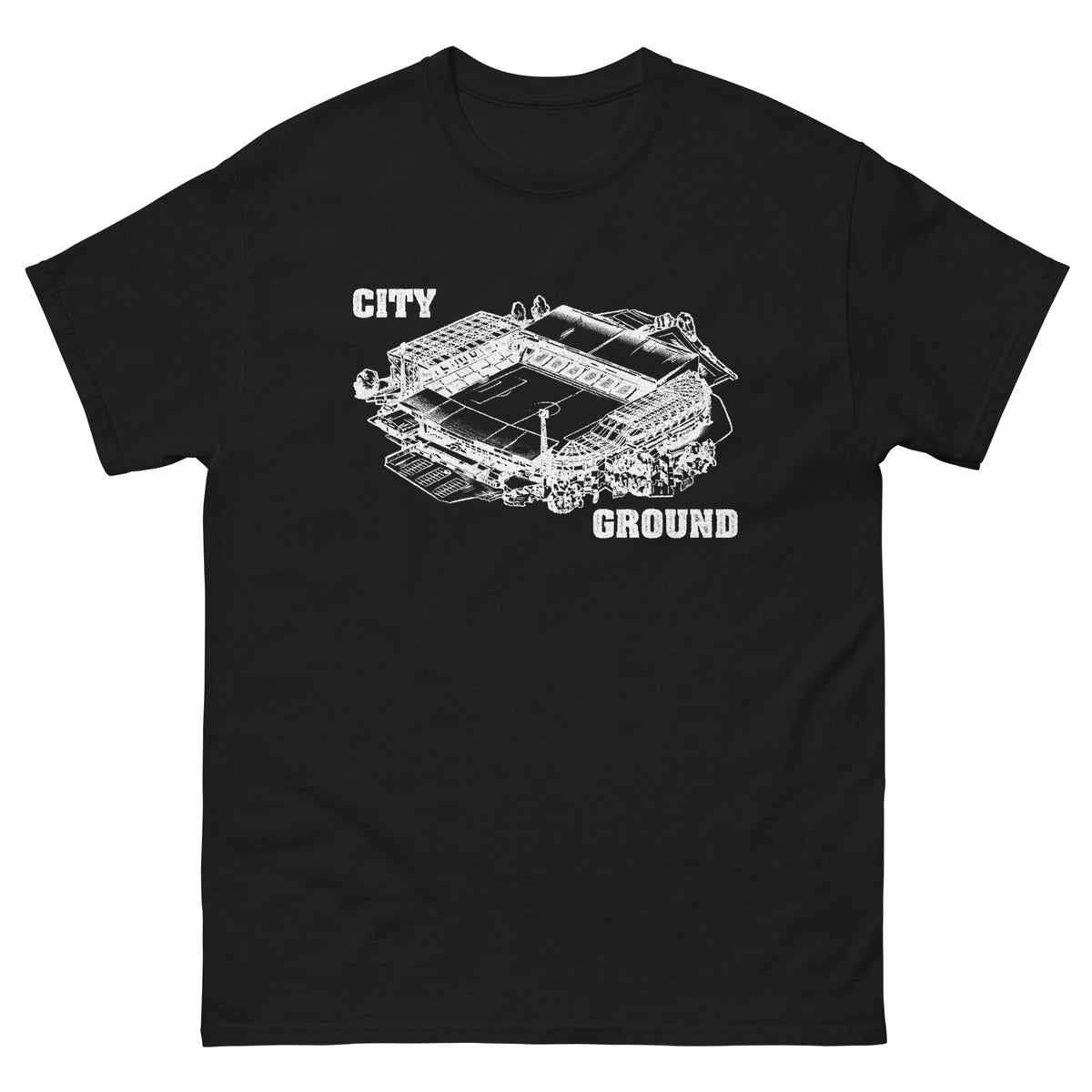 Unisex Short Sleeve T-Shirt - CG Stamp by Nottingham Reds