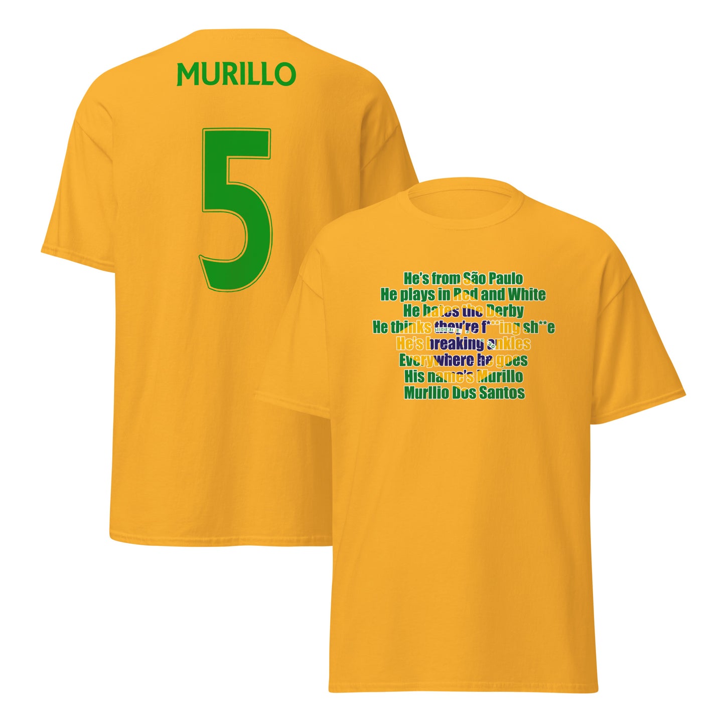 Unisex Short Sleeve T-Shirt - His name's Murillo by Nottingham Reds