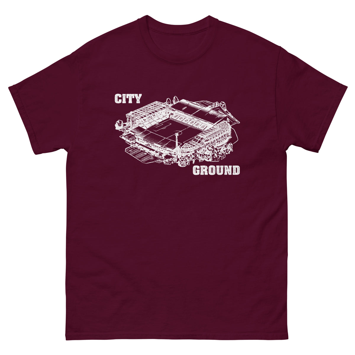 Unisex Short Sleeve T-Shirt - CG Stamp by Nottingham Reds