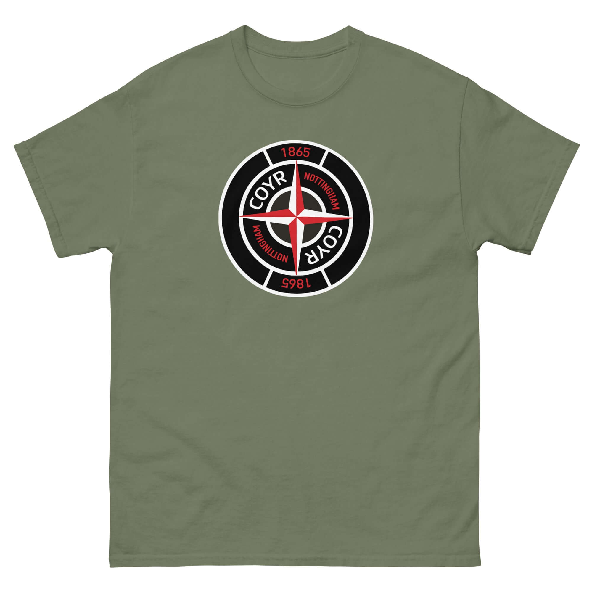 Unisex Short Sleeve T-Shirt - Stone by Nottingham Reds