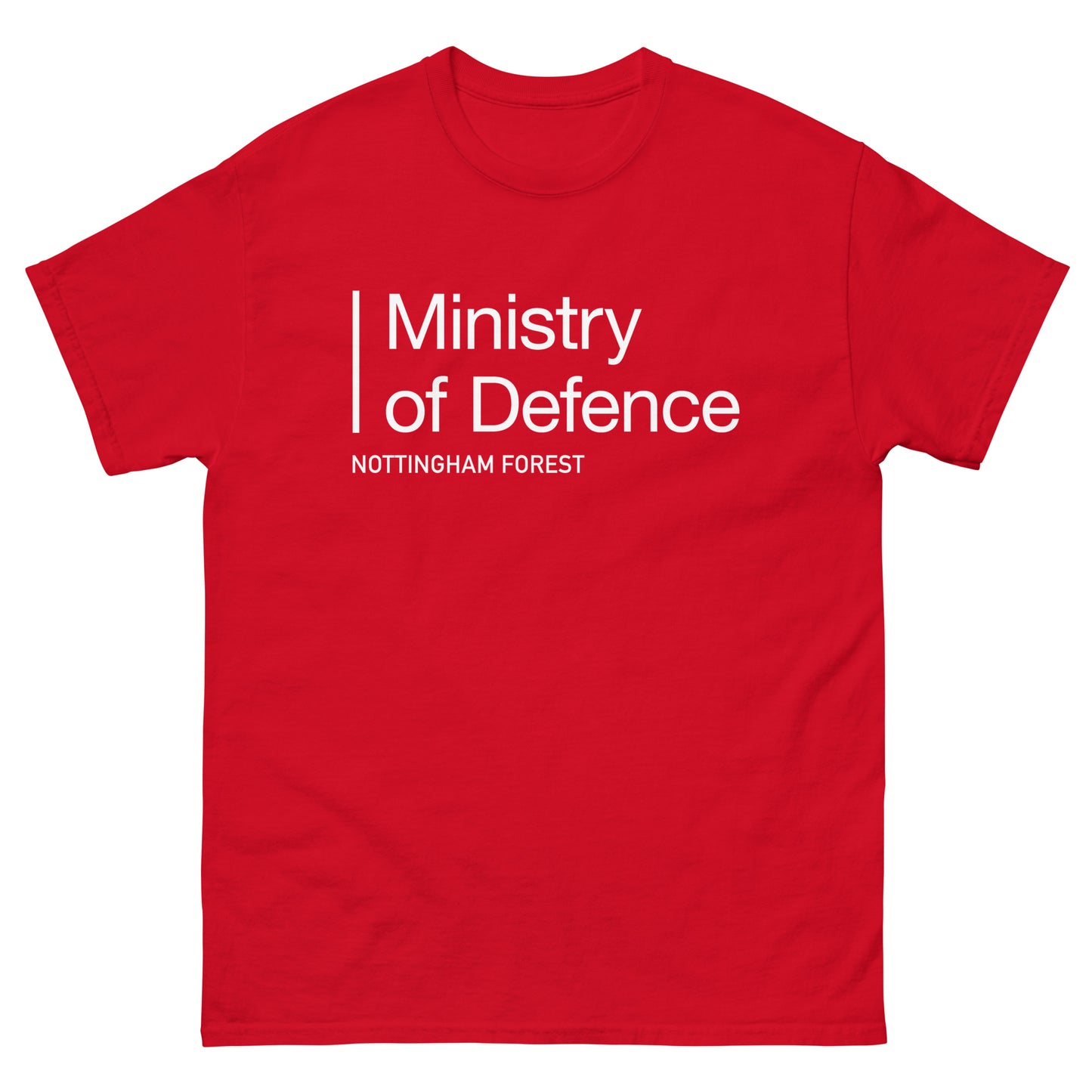 Unisex Short Sleeve T-Shirt - Ministry of Defence by Nottingham Reds