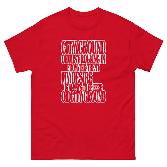 Unisex Short Sleeve T-Shirt - Mist by Nottingham Reds