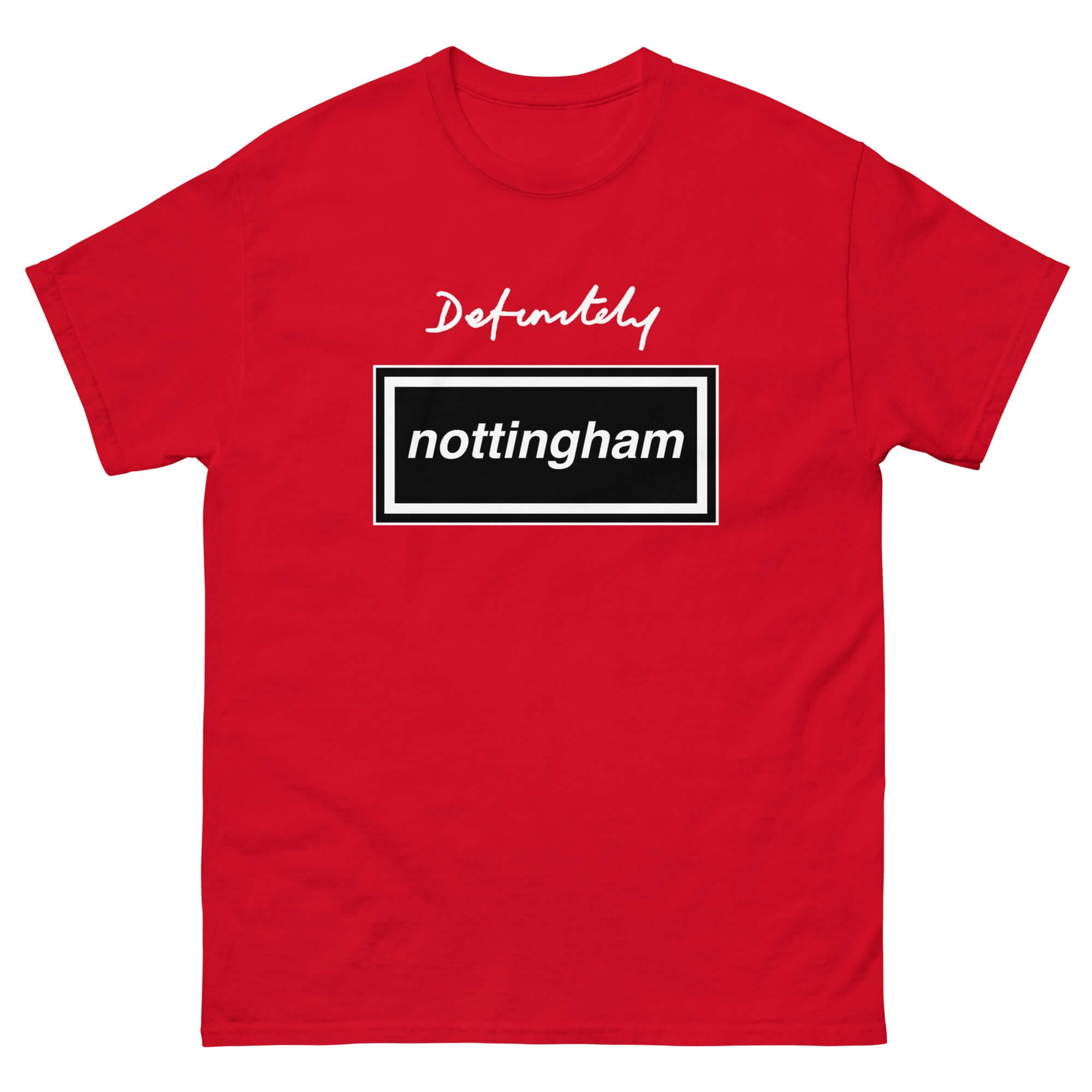 Unisex Short Sleeve T-Shirt - Definitely by Nottingham Reds