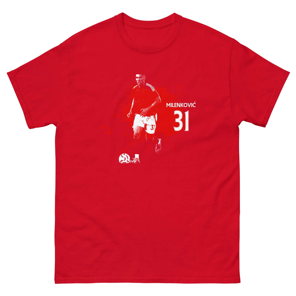 Unisex Short Sleeve T-Shirt - Milenkovic Player Splash by Nottingham Reds