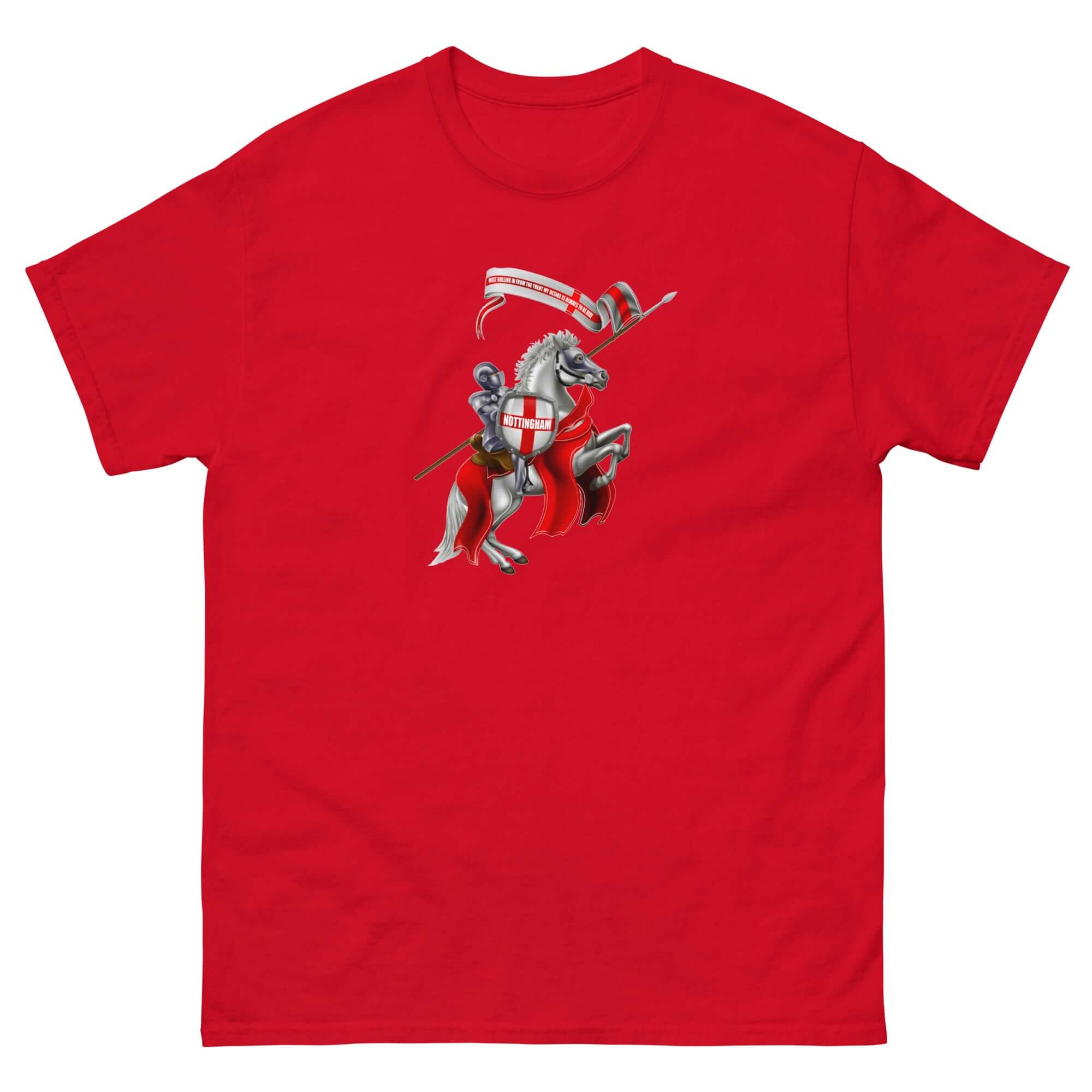 Unisex Short Sleeve T-Shirt - Knight by Nottingham Reds