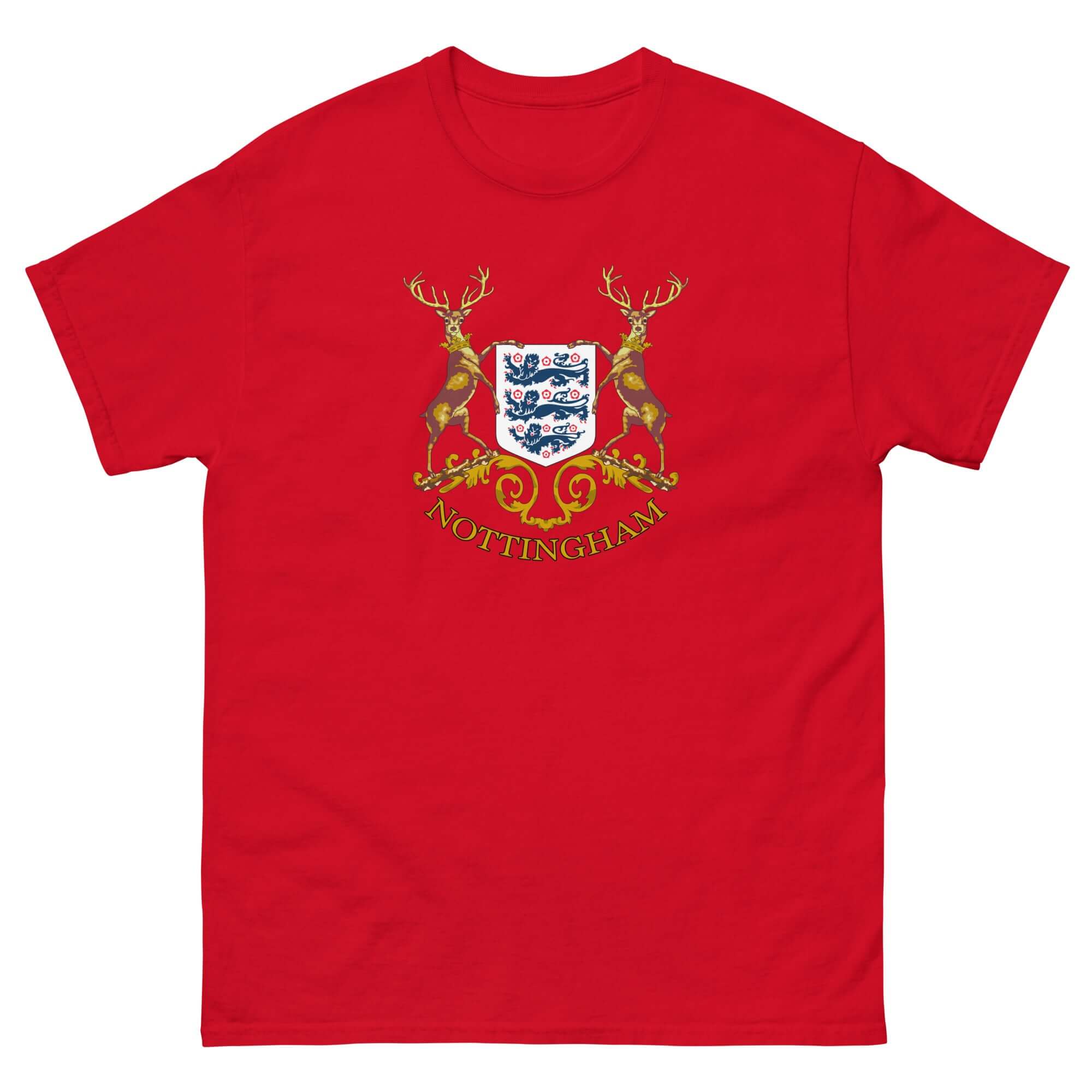 Unisex Short Sleeve T-Shirt - Old Skool X England by Nottingham Reds