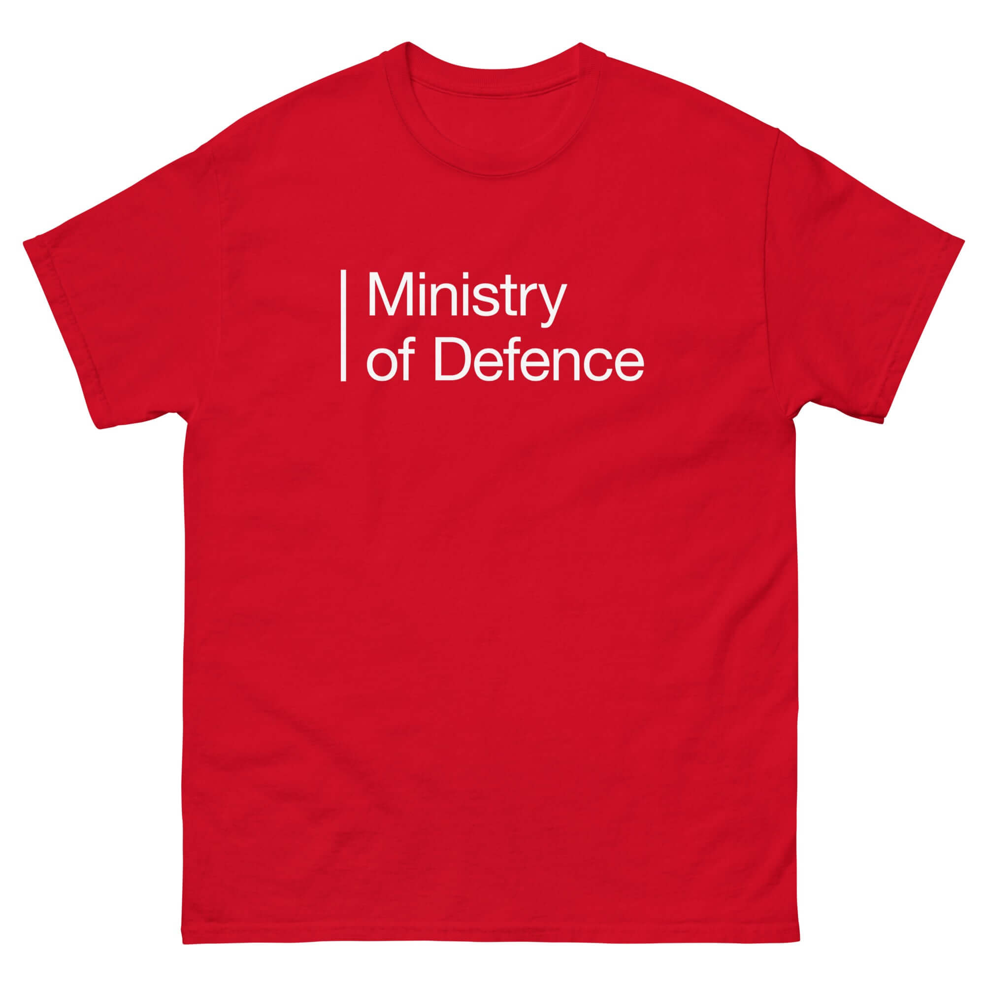 Unisex Short Sleeve T-Shirt - Ministry of Defence by Nottingham Reds