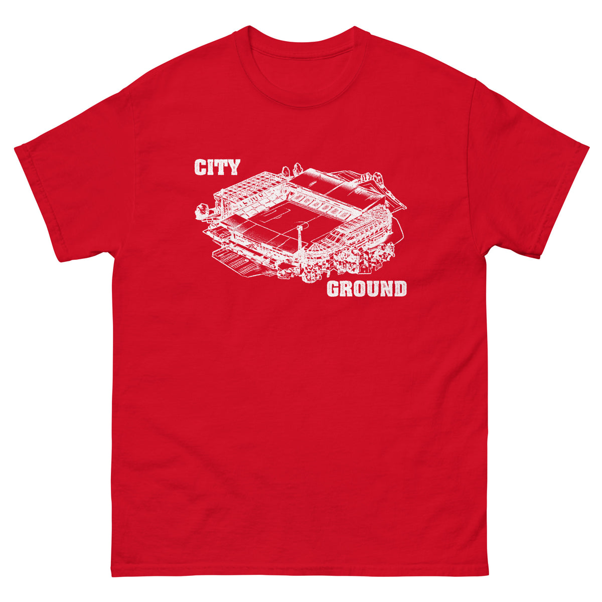 Unisex Short Sleeve T-Shirt - CG Stamp by Nottingham Reds