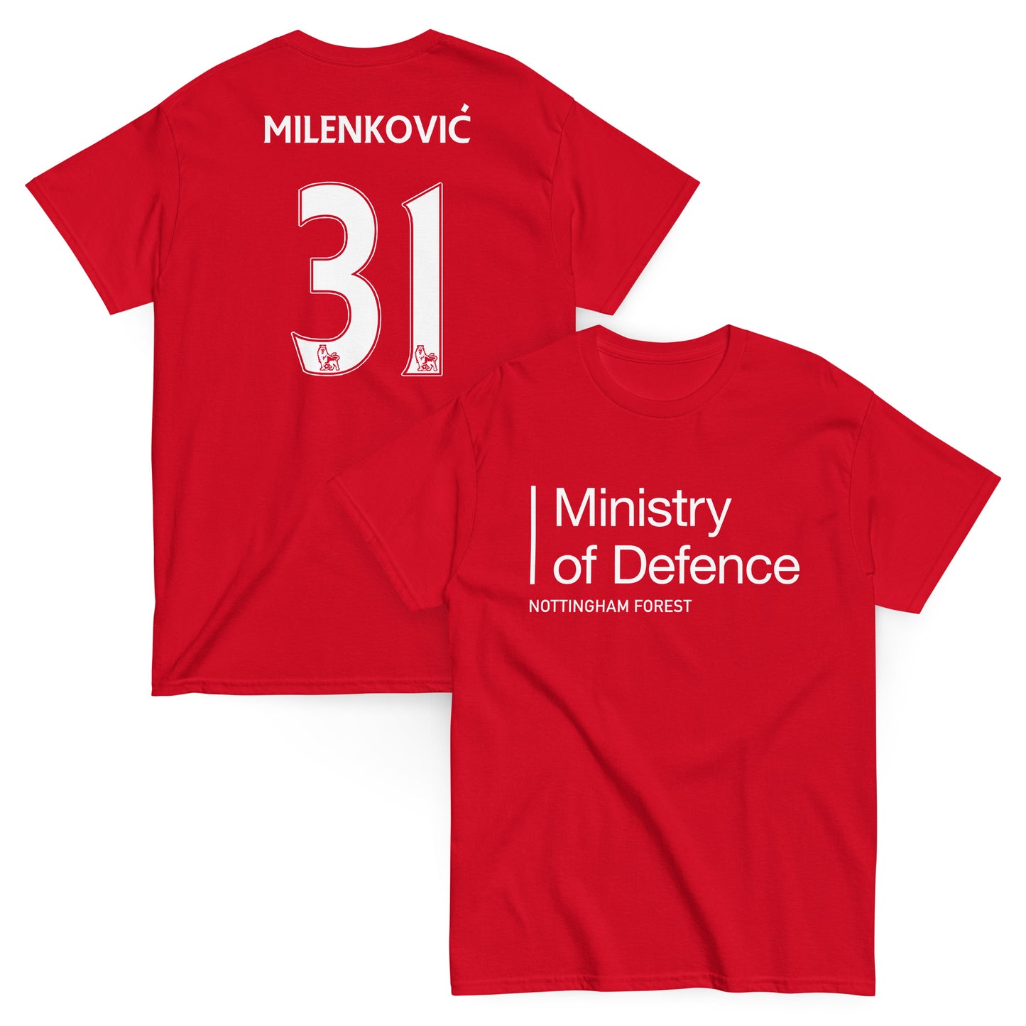 Unisex Short Sleeve T-Shirt - Ministry of Defence by Nottingham Reds