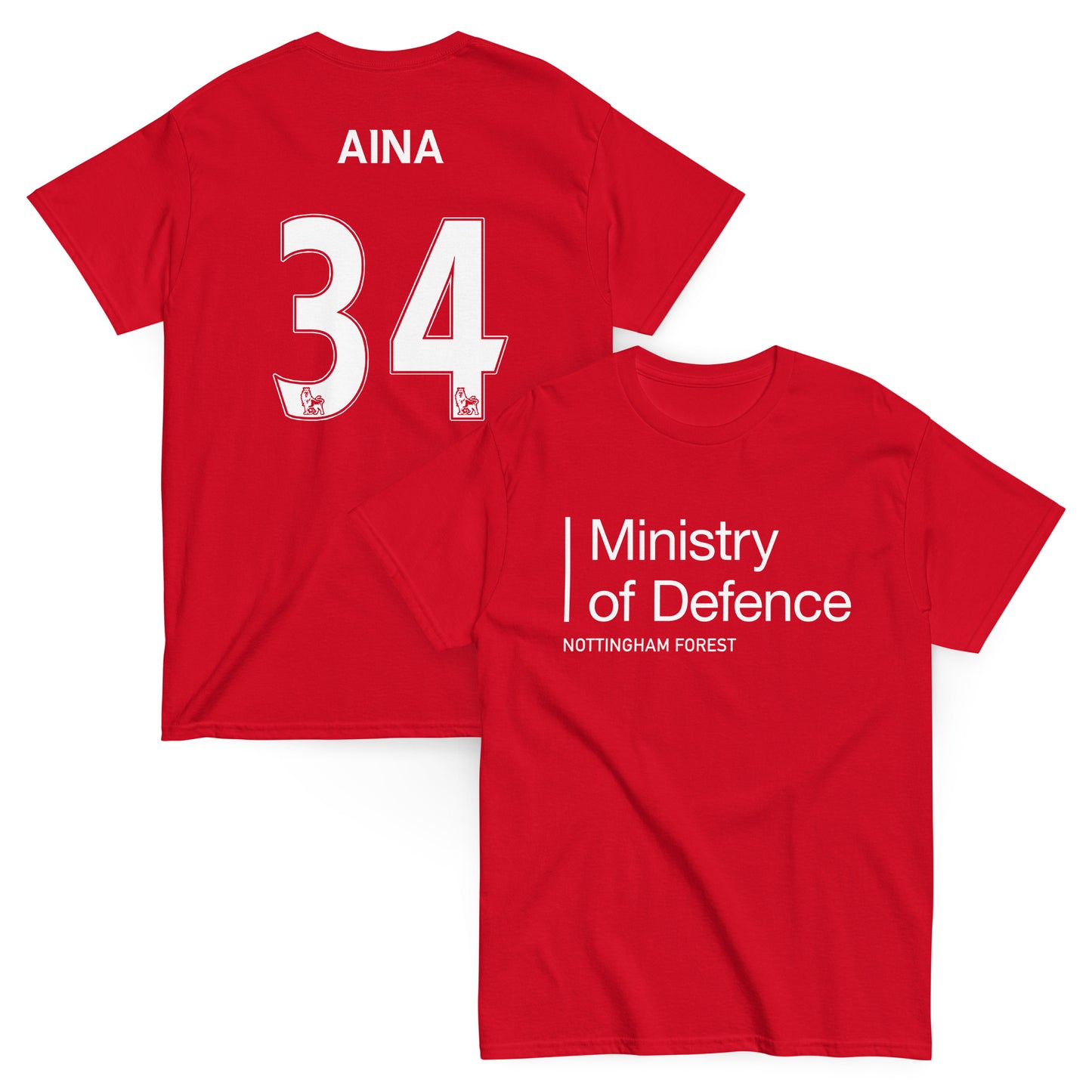 Unisex Short Sleeve T-Shirt - Ministry of Defence by Nottingham Reds