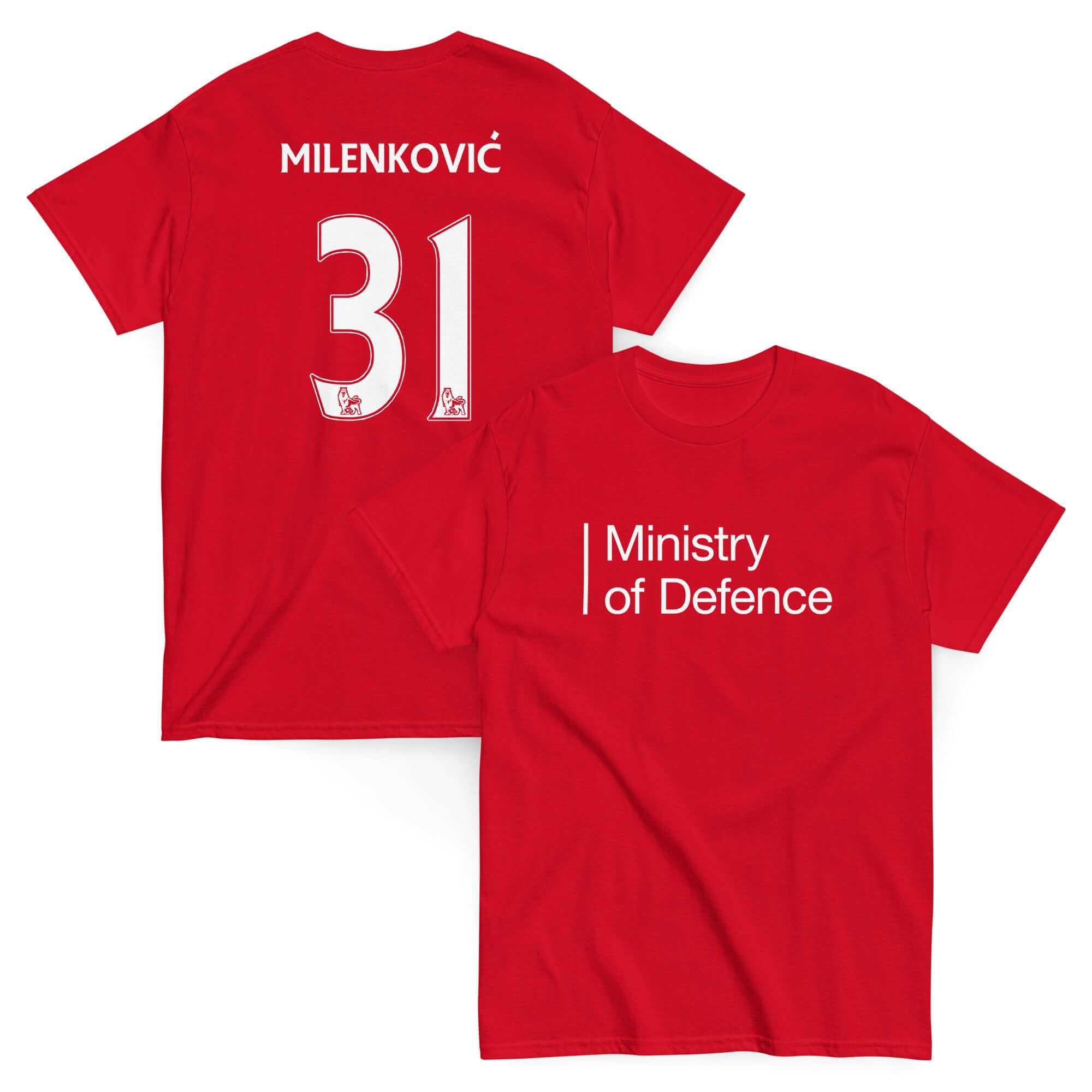 Unisex Short Sleeve T-Shirt - Ministry of Defence by Nottingham Reds