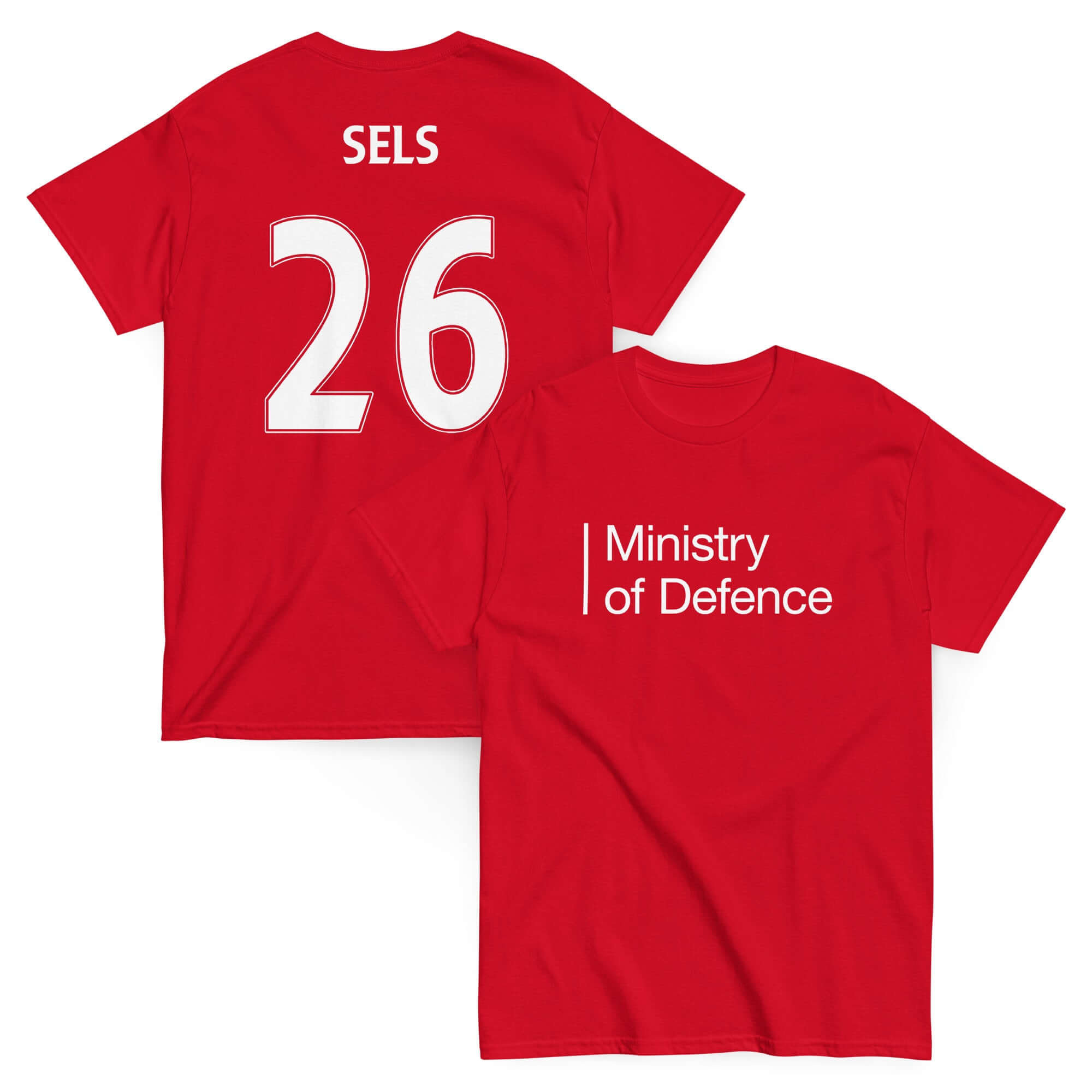 Unisex Short Sleeve T-Shirt - Ministry of Defence by Nottingham Reds
