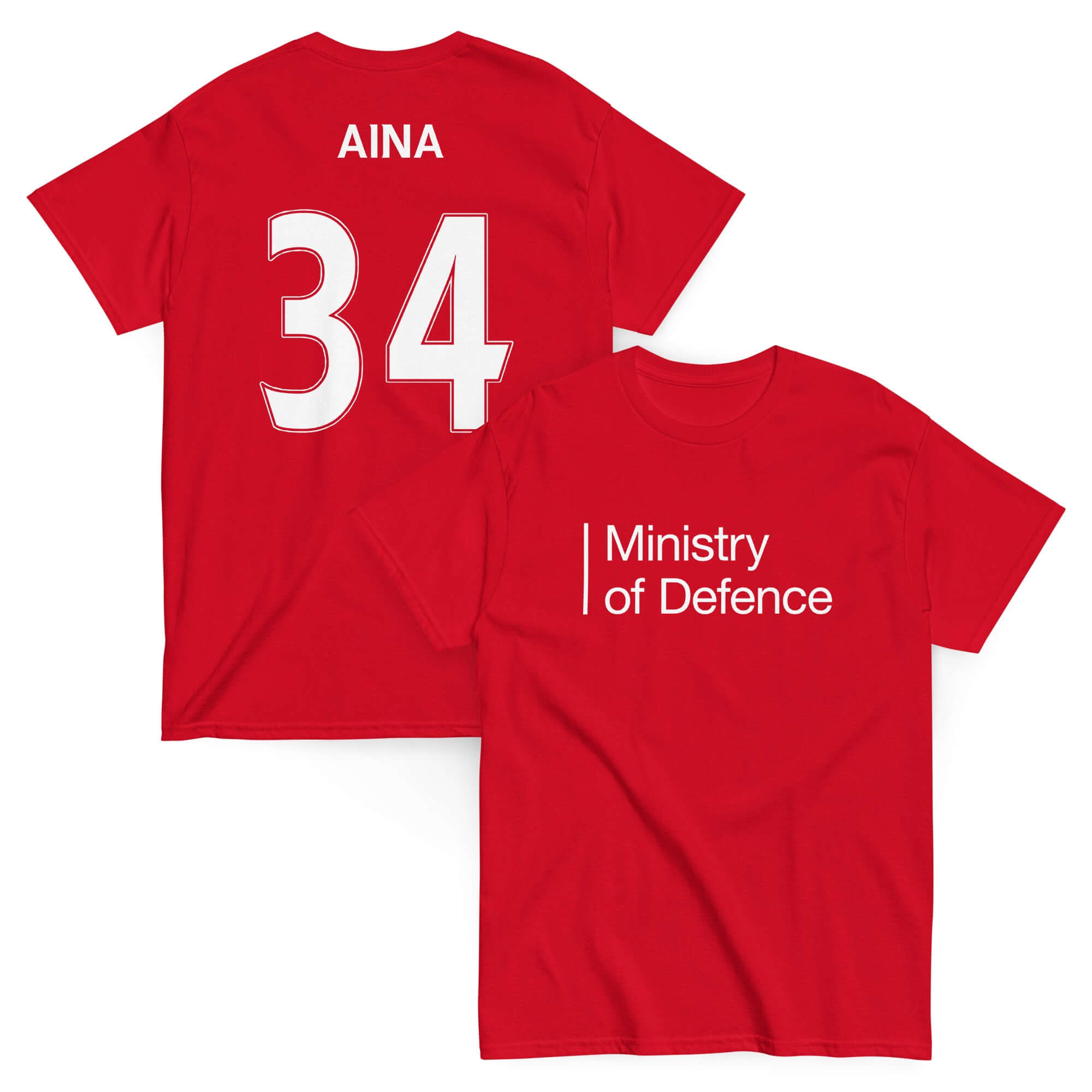 Unisex Short Sleeve T-Shirt - Ministry of Defence by Nottingham Reds