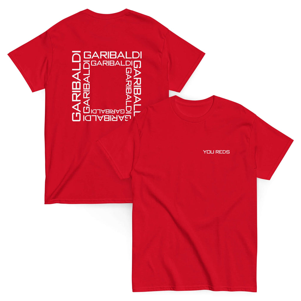 Unisex Short Sleeve T-Shirt - Garibaldi Reds by Nottingham Reds