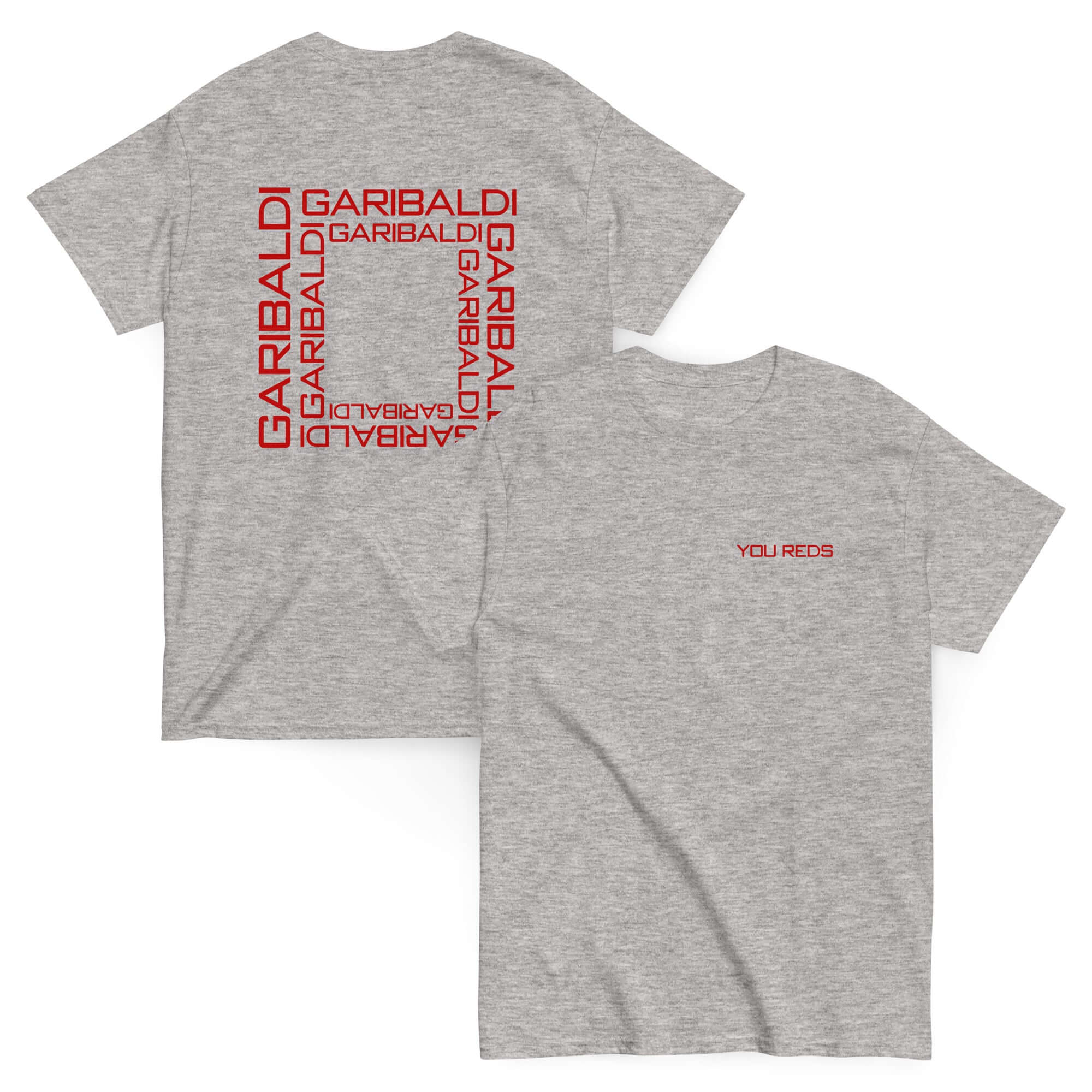 Unisex Short Sleeve T-Shirt - Garibaldi Reds by Nottingham Reds