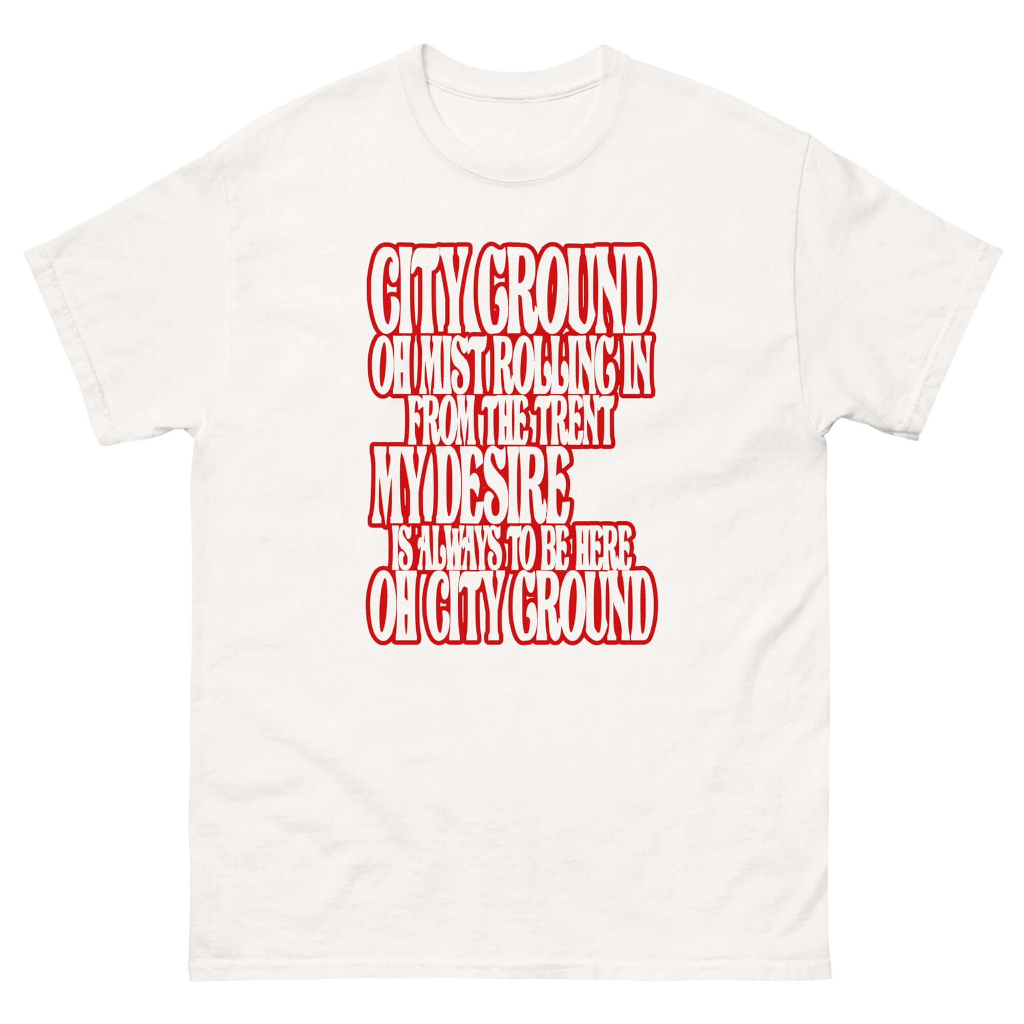 Unisex Short Sleeve T-Shirt - Mist by Nottingham Reds