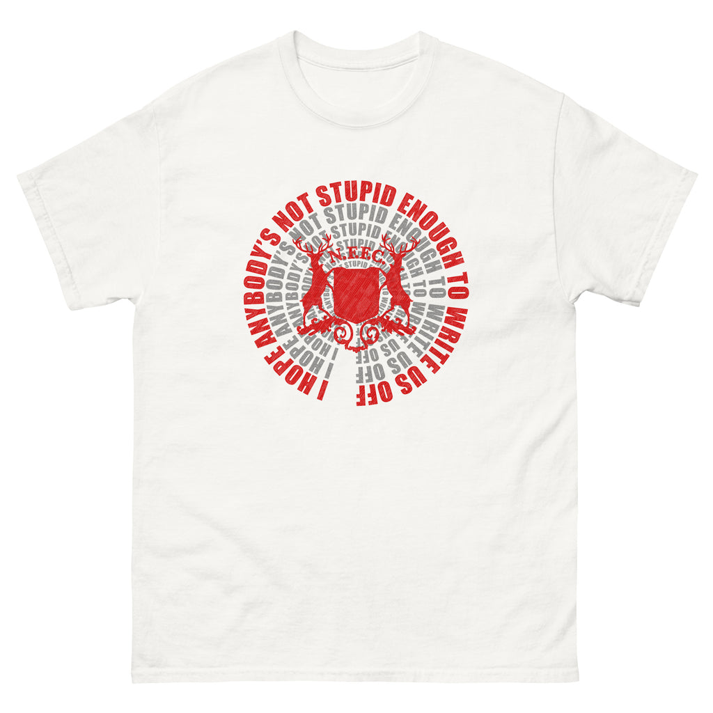 Unisex Short Sleeve T-Shirt - Not Stupid Enough by Nottingham Reds