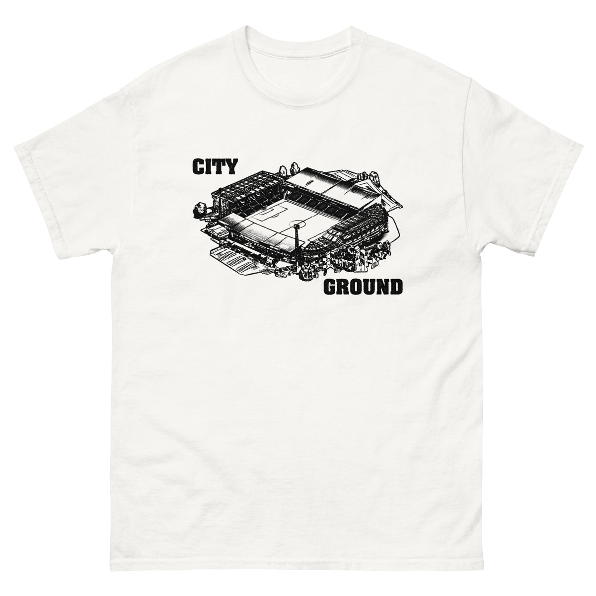 Unisex Short Sleeve T-Shirt - CG Stamp by Nottingham Reds