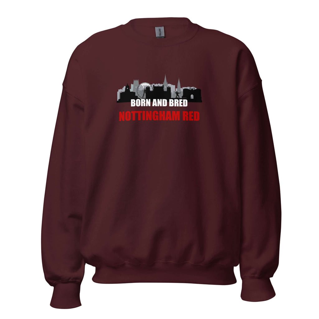 Unisex Sweatshirt - Born and Bred by Nottingham Reds