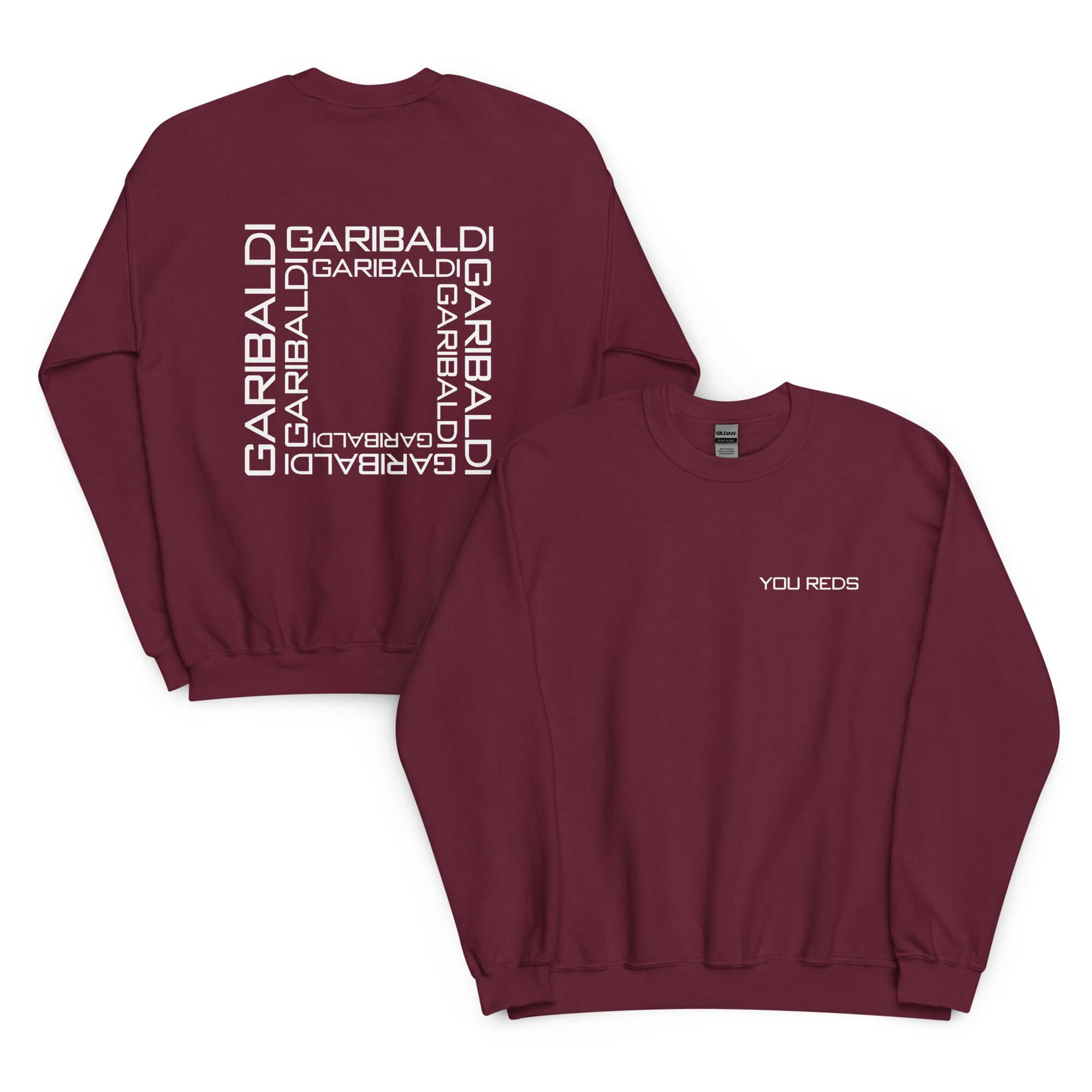 Unisex Sweatshirt - Garibaldi Reds by Nottingham Reds