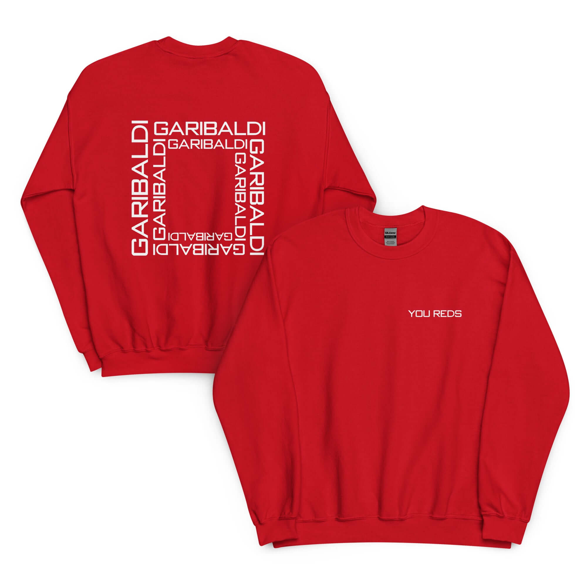 Unisex Sweatshirt - Garibaldi Reds by Nottingham Reds