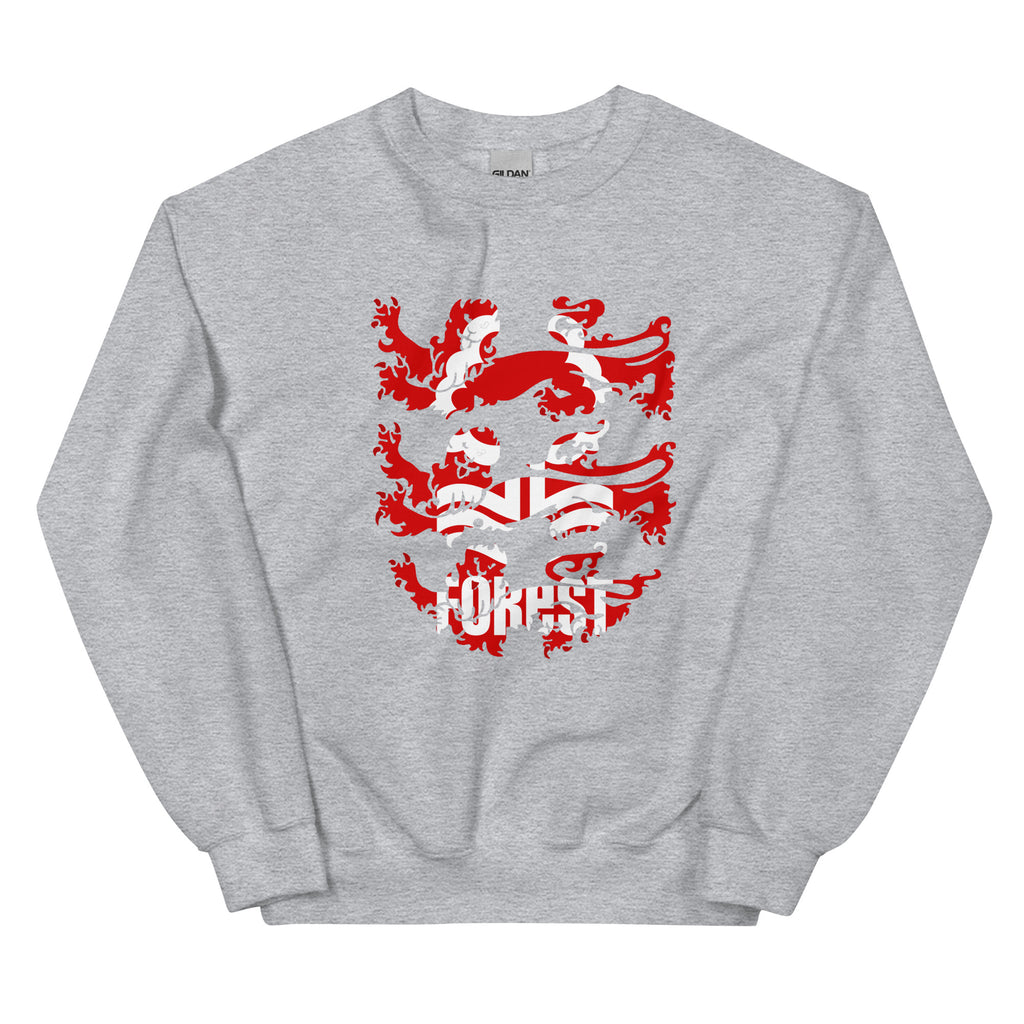 Unisex Sweatshirt - 3 Lions by Nottingham Reds