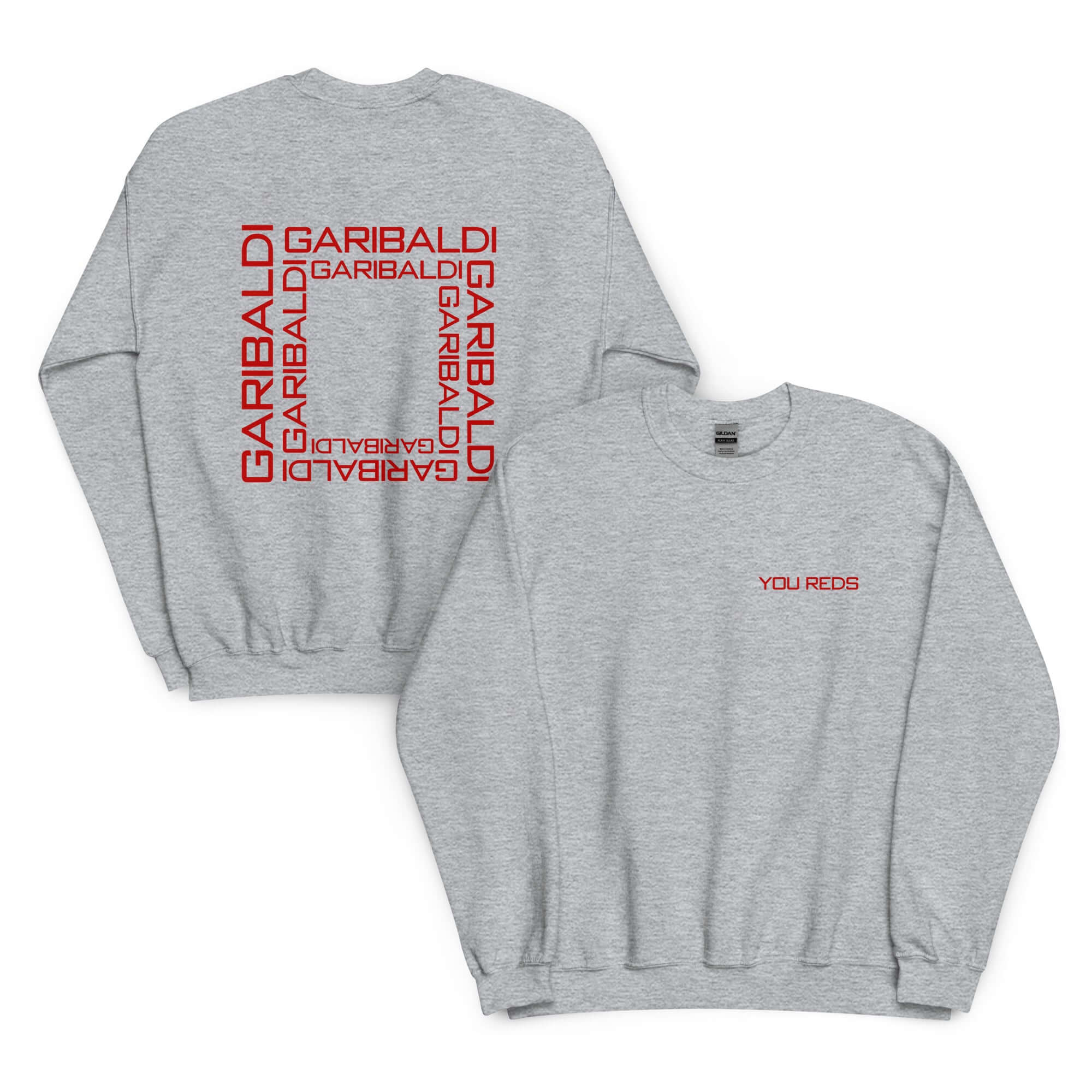 Unisex Sweatshirt - Garibaldi Reds by Nottingham Reds