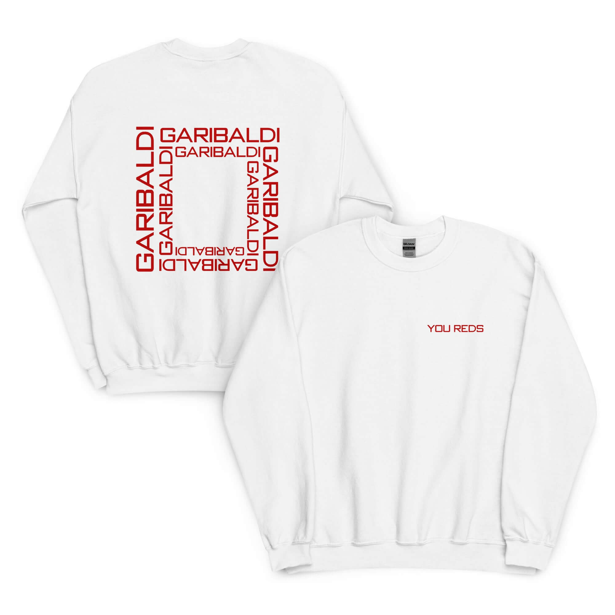 Unisex Sweatshirt - Garibaldi Reds by Nottingham Reds