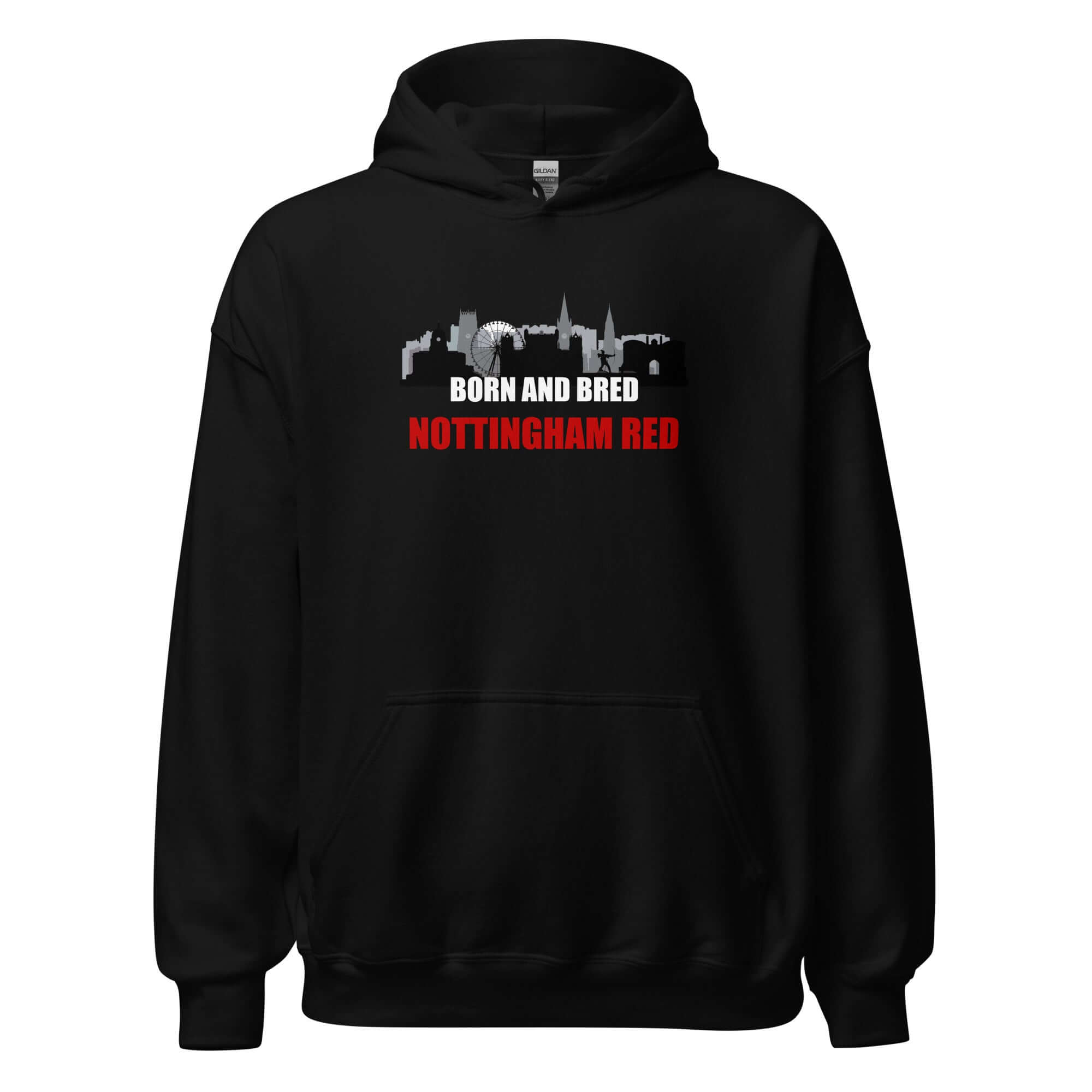 Unisex Hoodie - Born and bred by Nottingham Reds