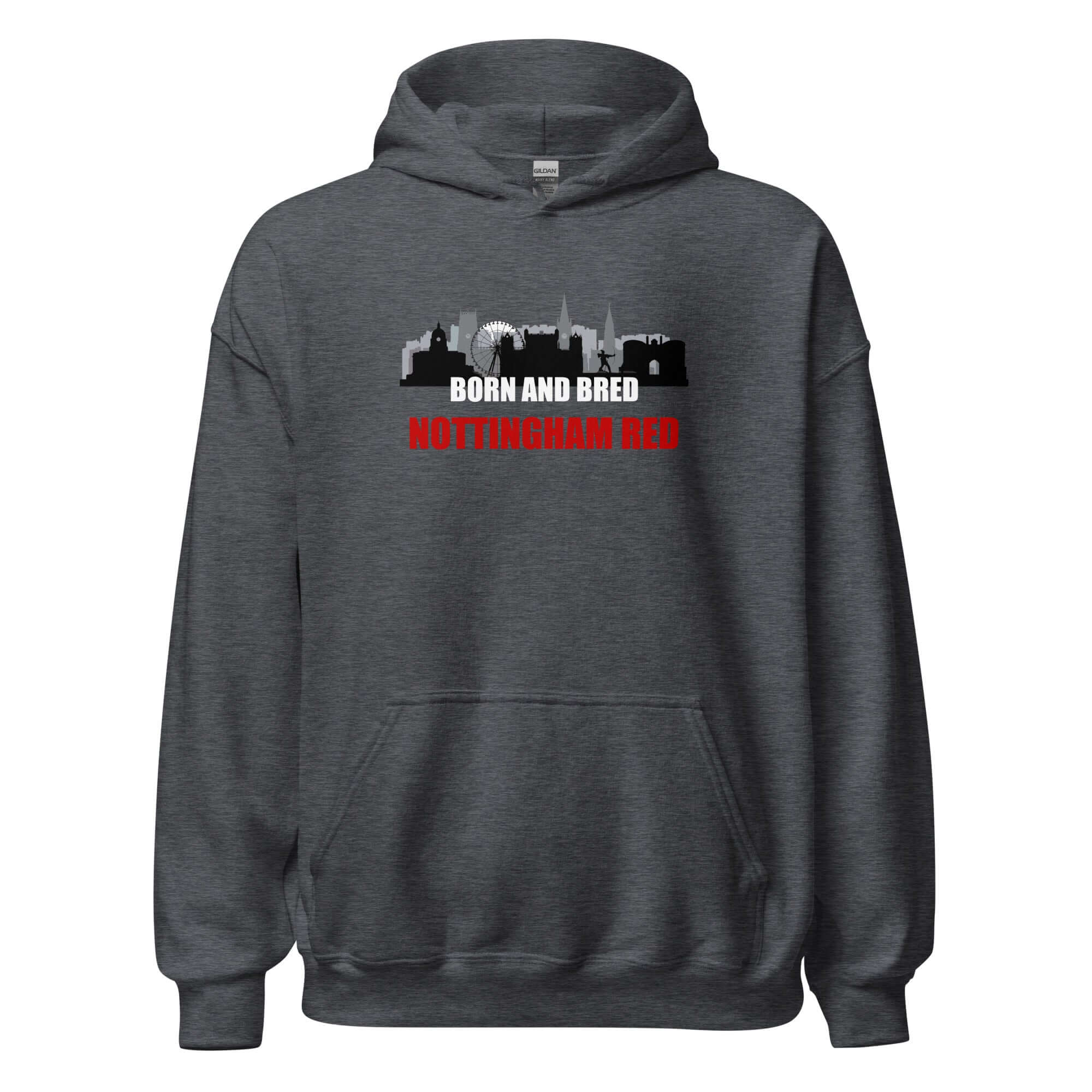 Unisex Hoodie - Born and bred by Nottingham Reds